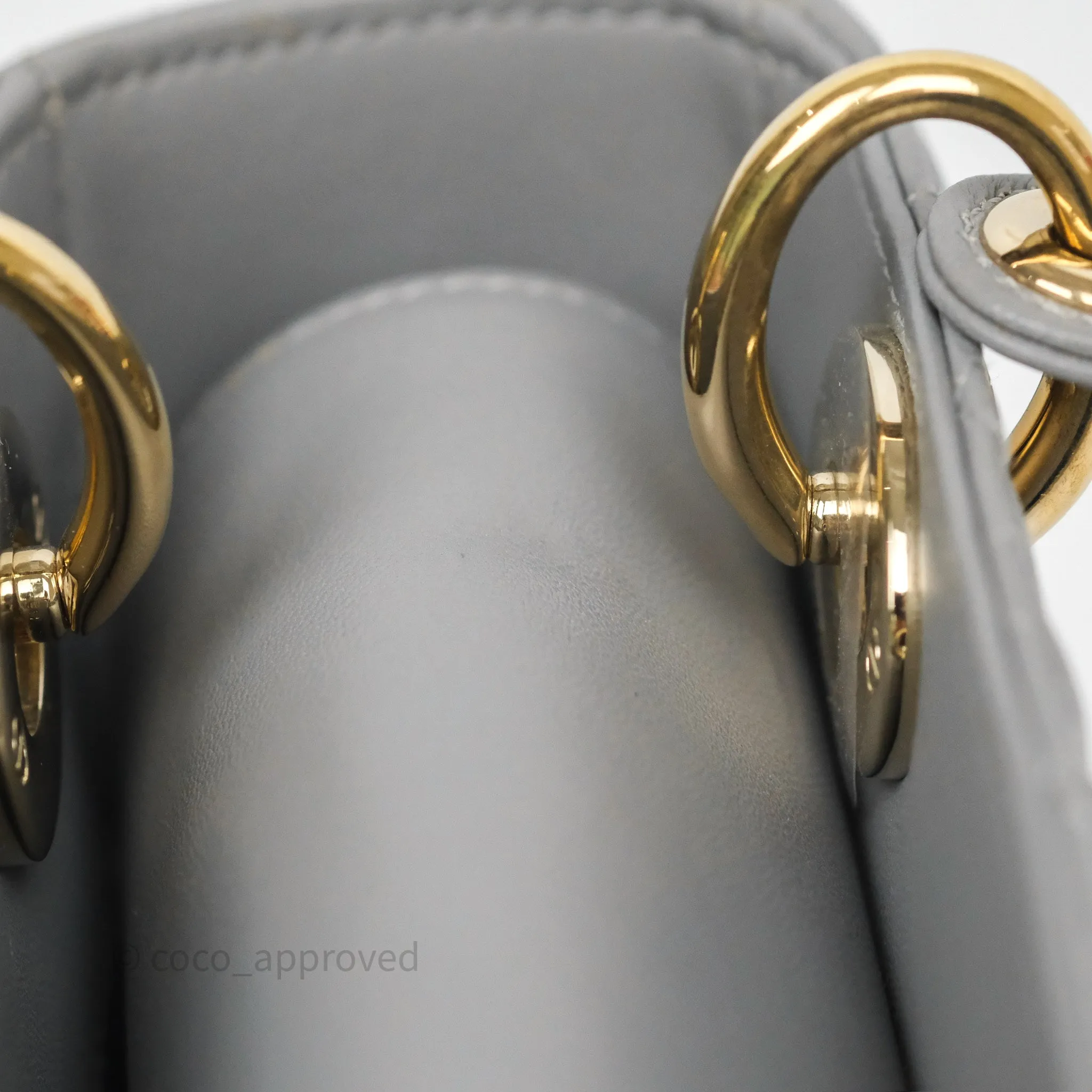Dior Lady Dior My ABCDior Grey Lambskin Cannage