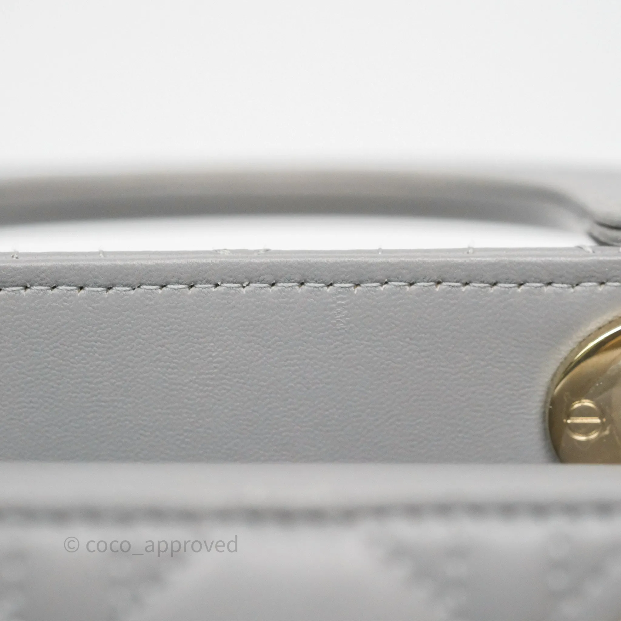 Dior Lady Dior My ABCDior Grey Lambskin Cannage