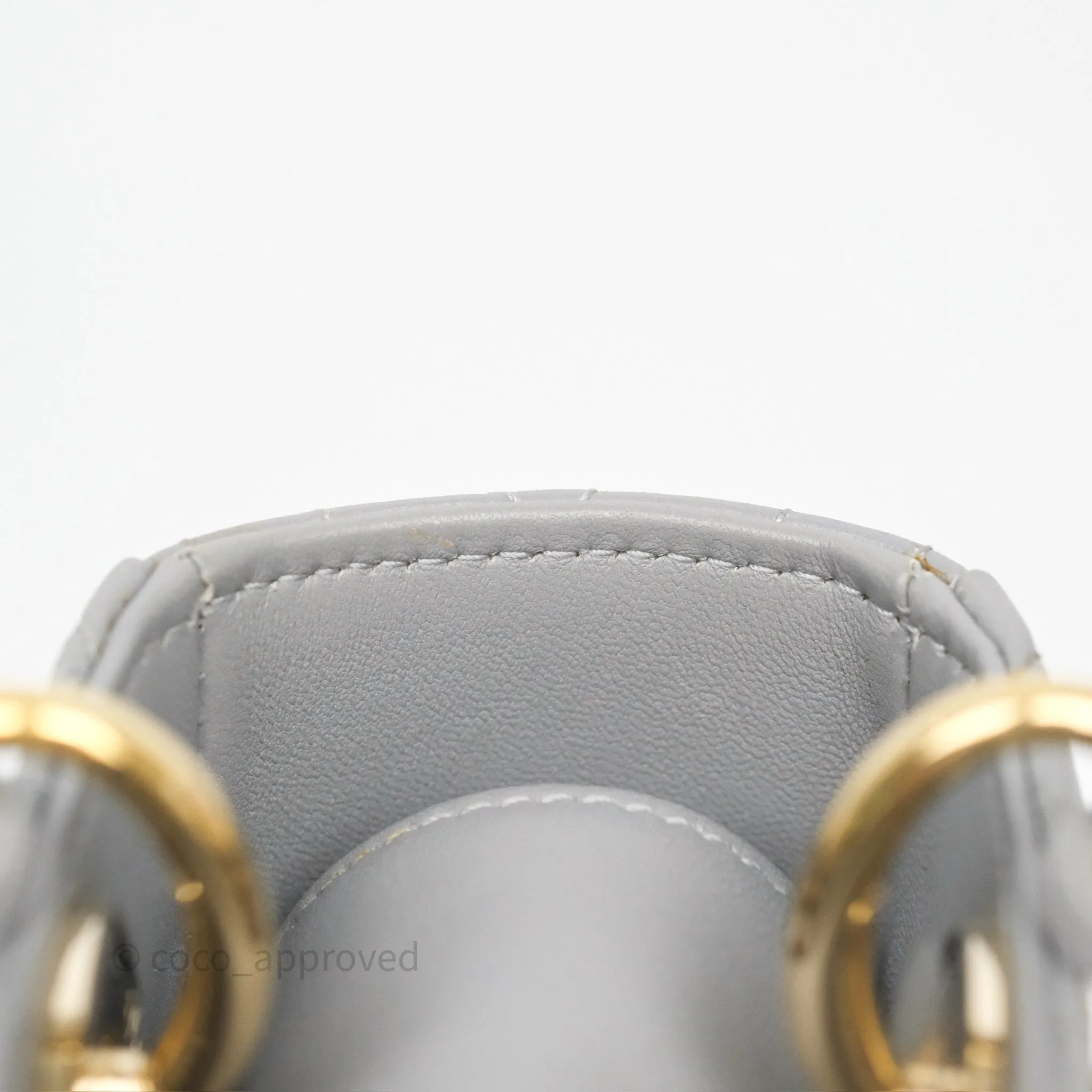 Dior Lady Dior My ABCDior Grey Lambskin Cannage