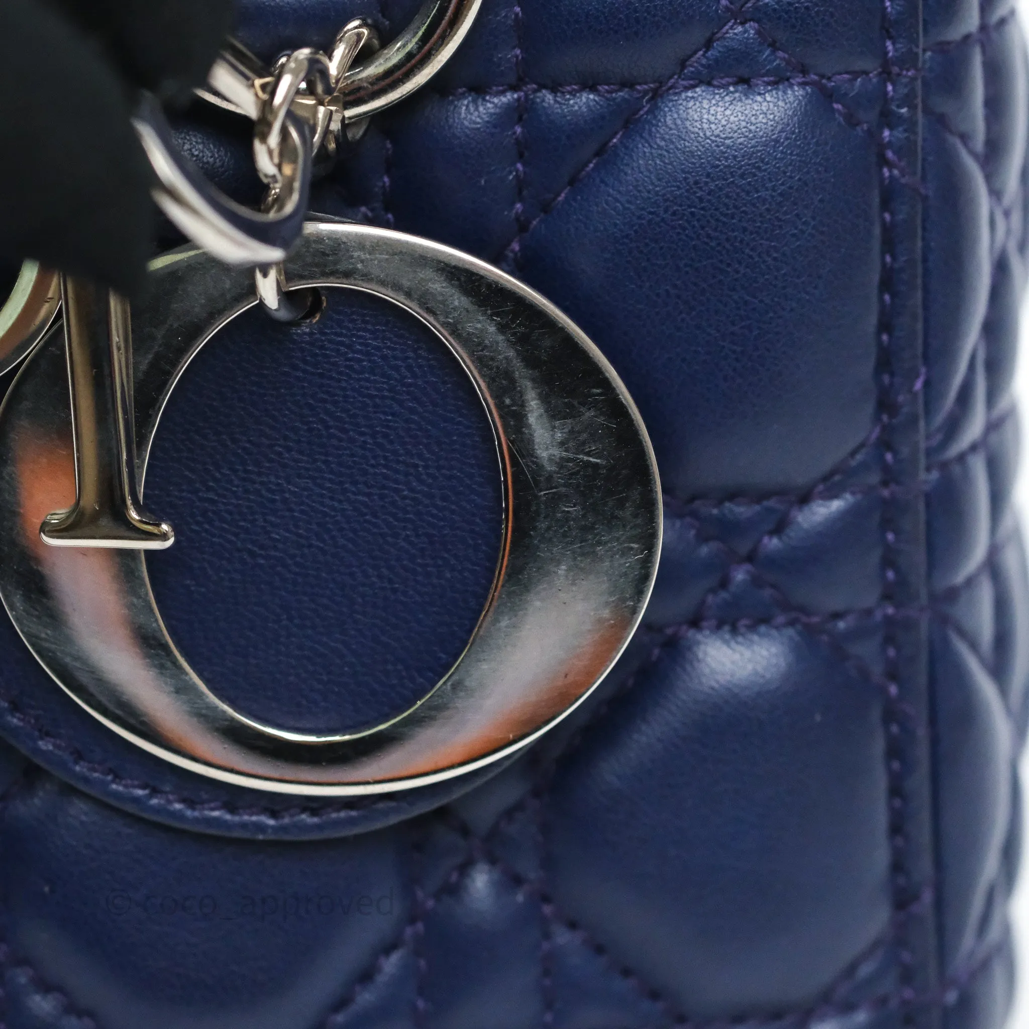 Dior Lady Dior My ABCDior Navy Lambskin Cannage