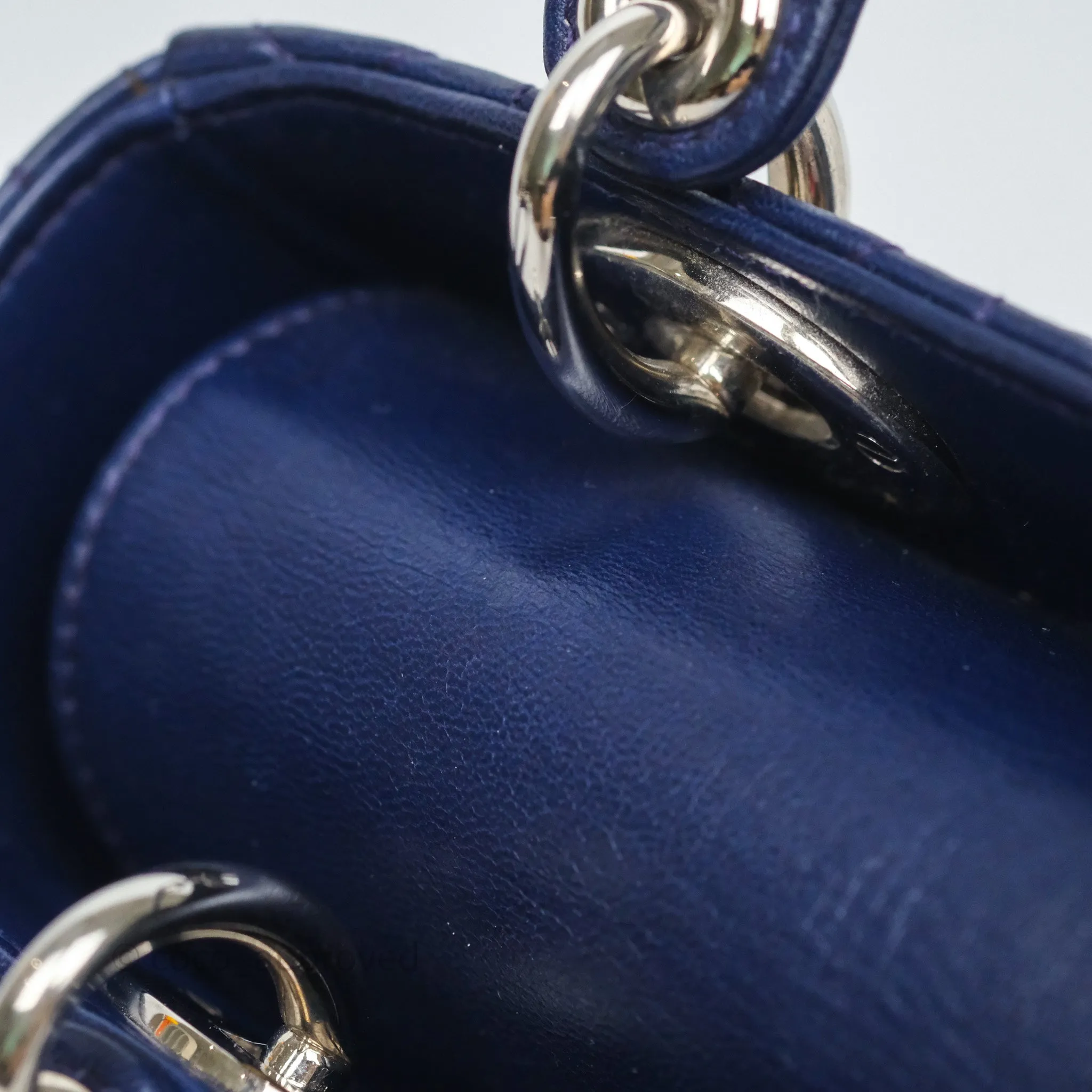 Dior Lady Dior My ABCDior Navy Lambskin Cannage