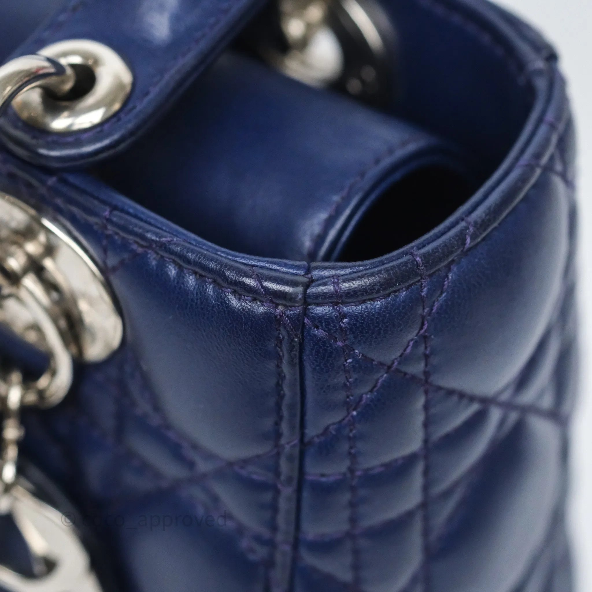 Dior Lady Dior My ABCDior Navy Lambskin Cannage