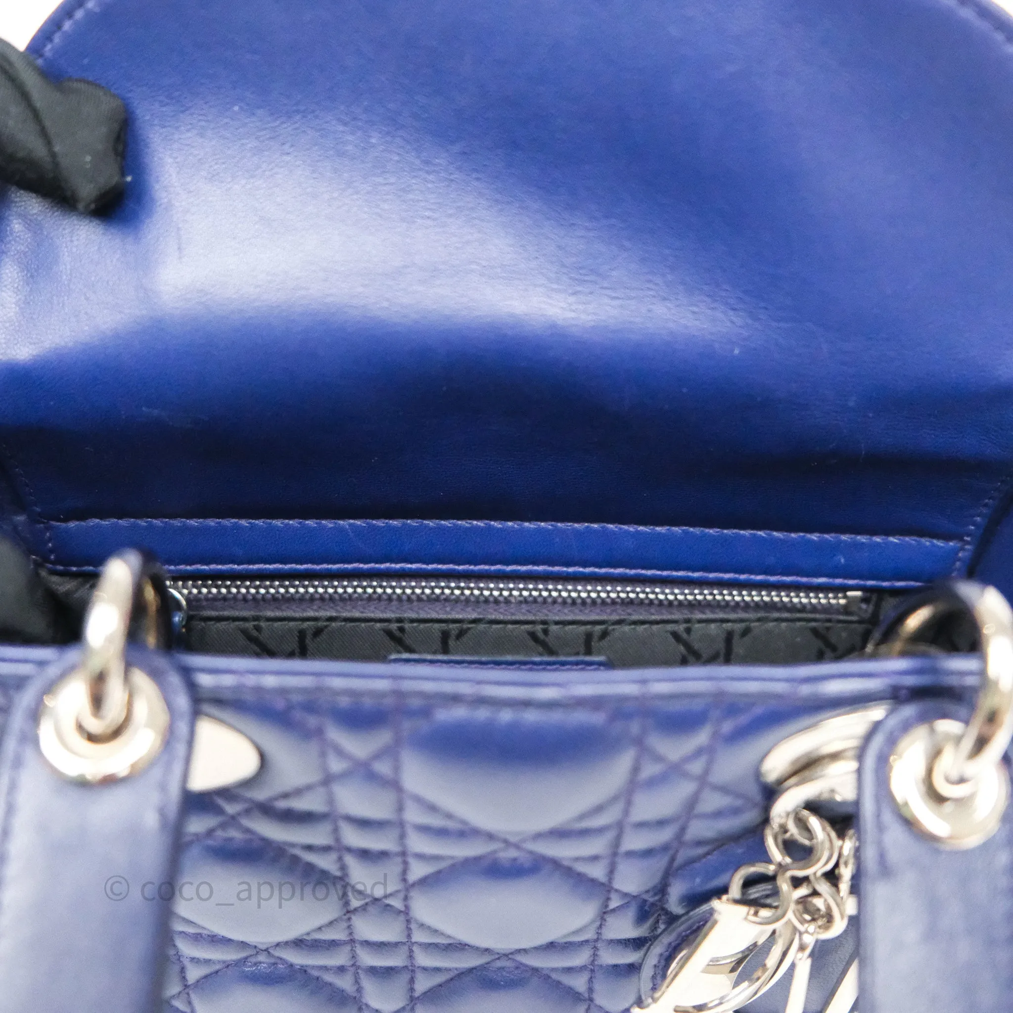 Dior Lady Dior My ABCDior Navy Lambskin Cannage