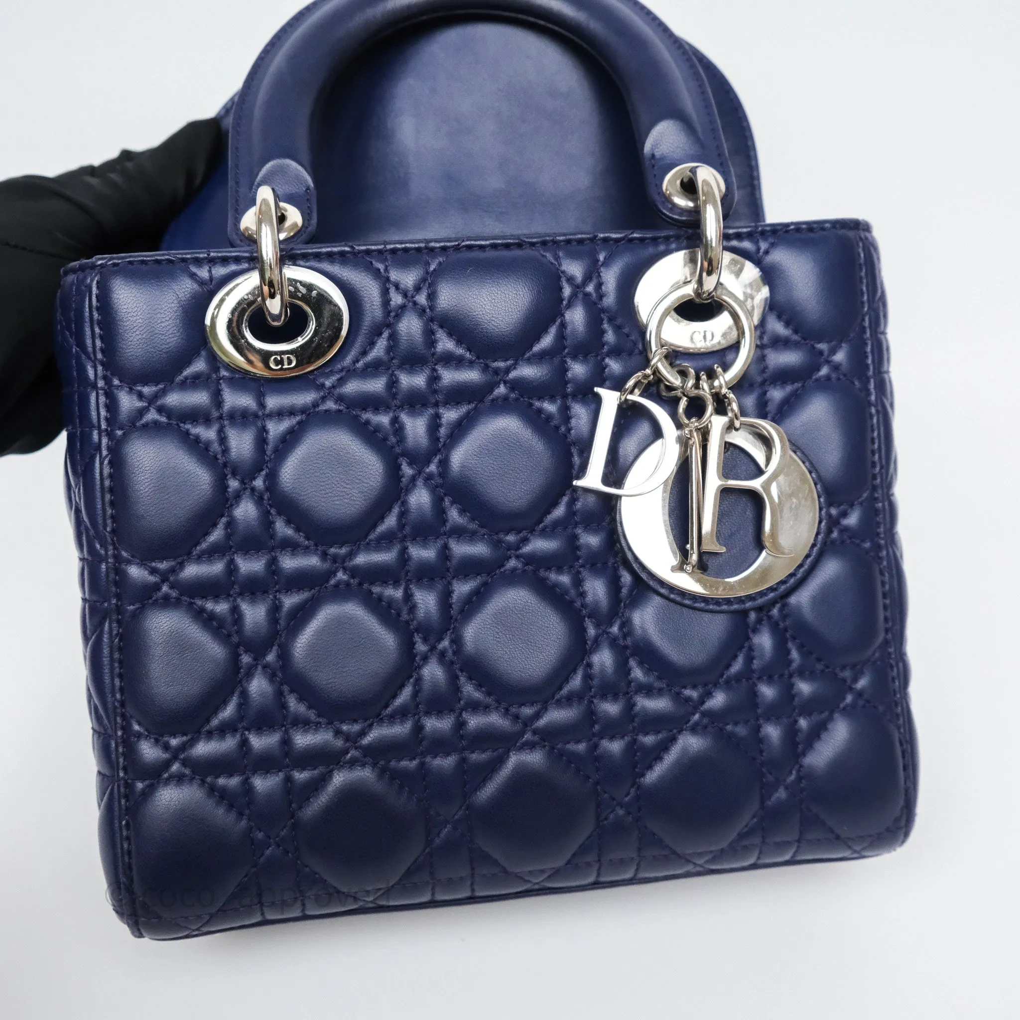 Dior Lady Dior My ABCDior Navy Lambskin Cannage