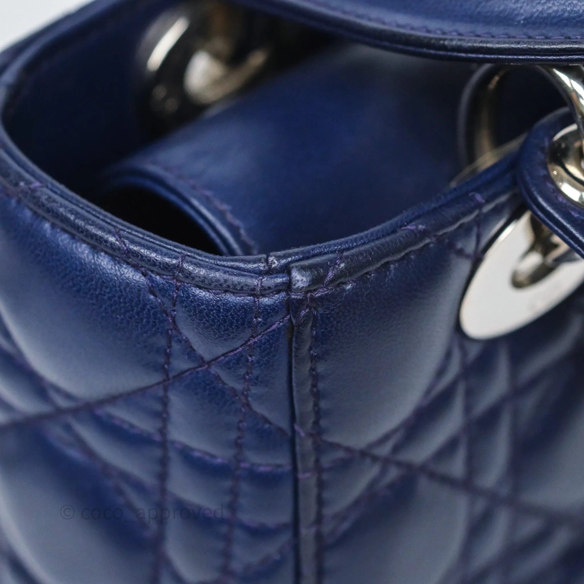 Dior Lady Dior My ABCDior Navy Lambskin Cannage