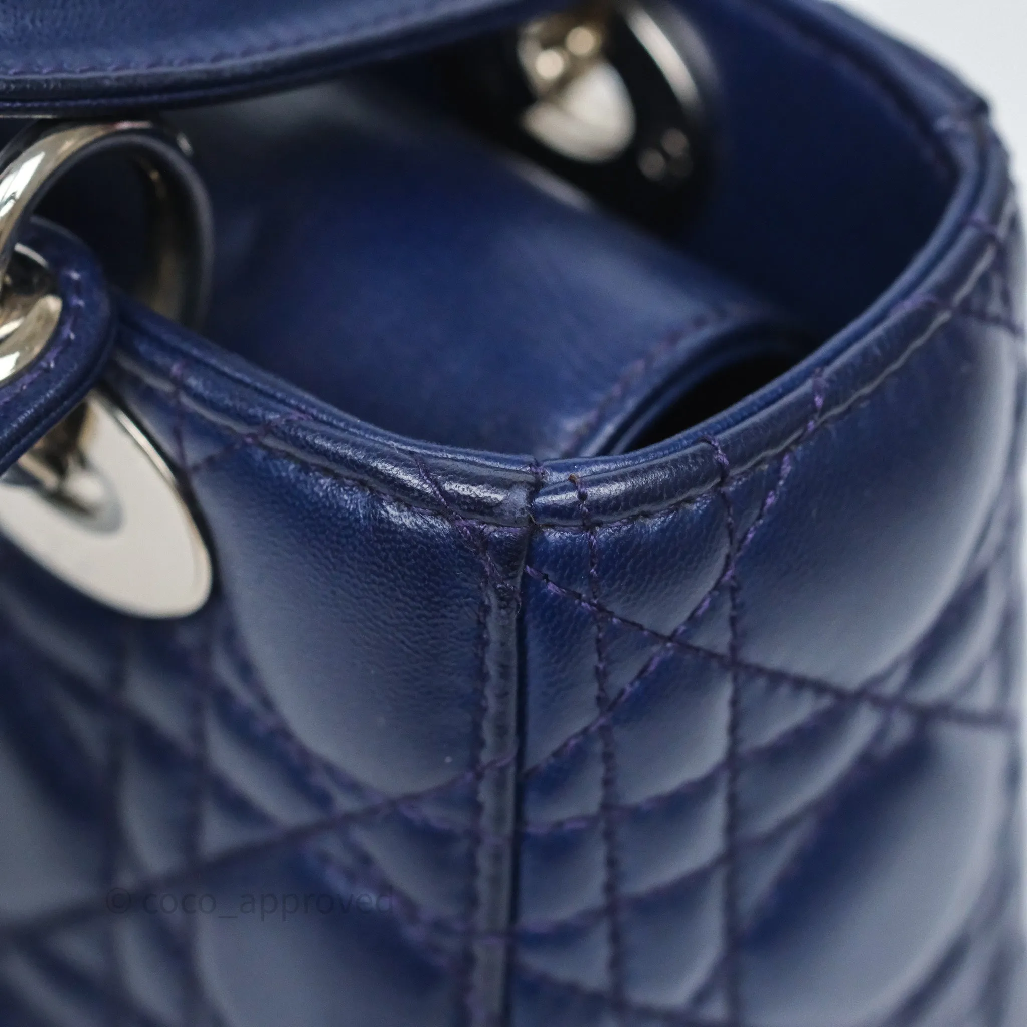 Dior Lady Dior My ABCDior Navy Lambskin Cannage
