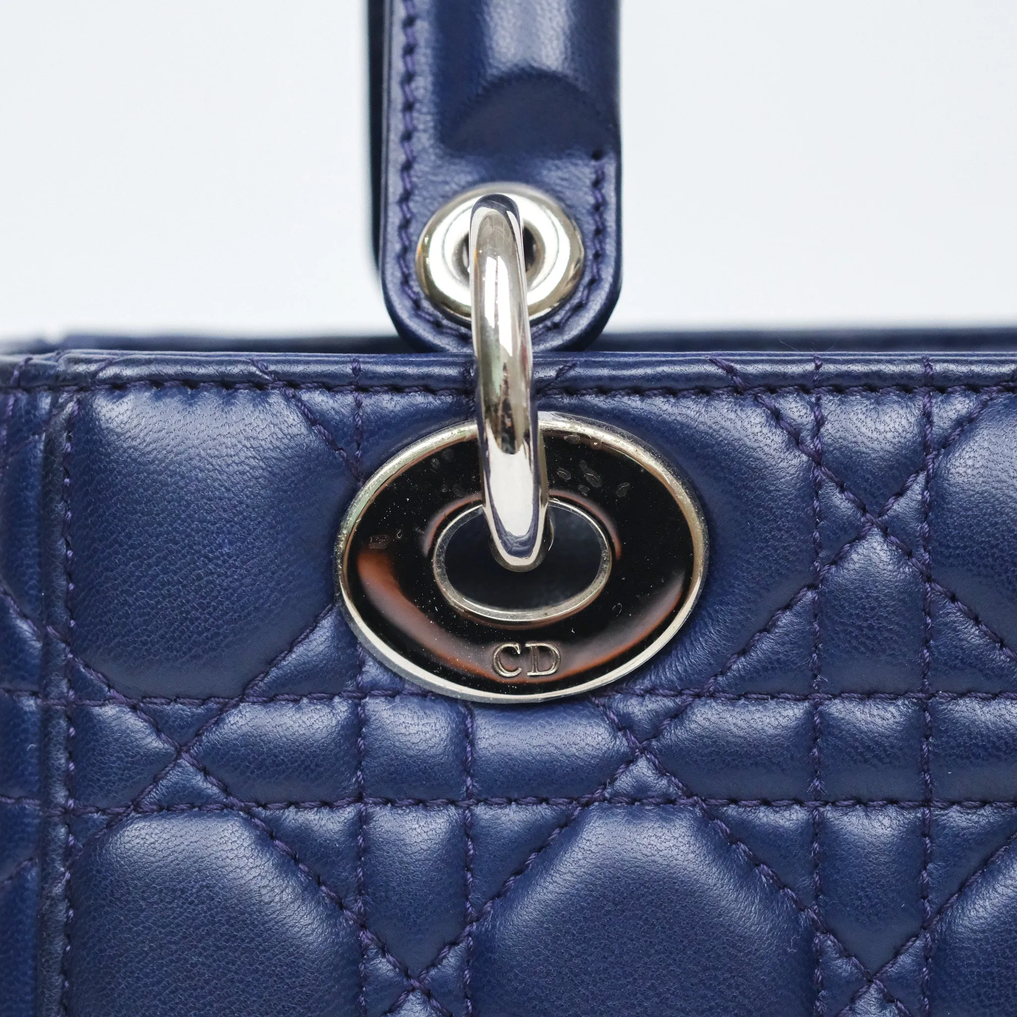 Dior Lady Dior My ABCDior Navy Lambskin Cannage