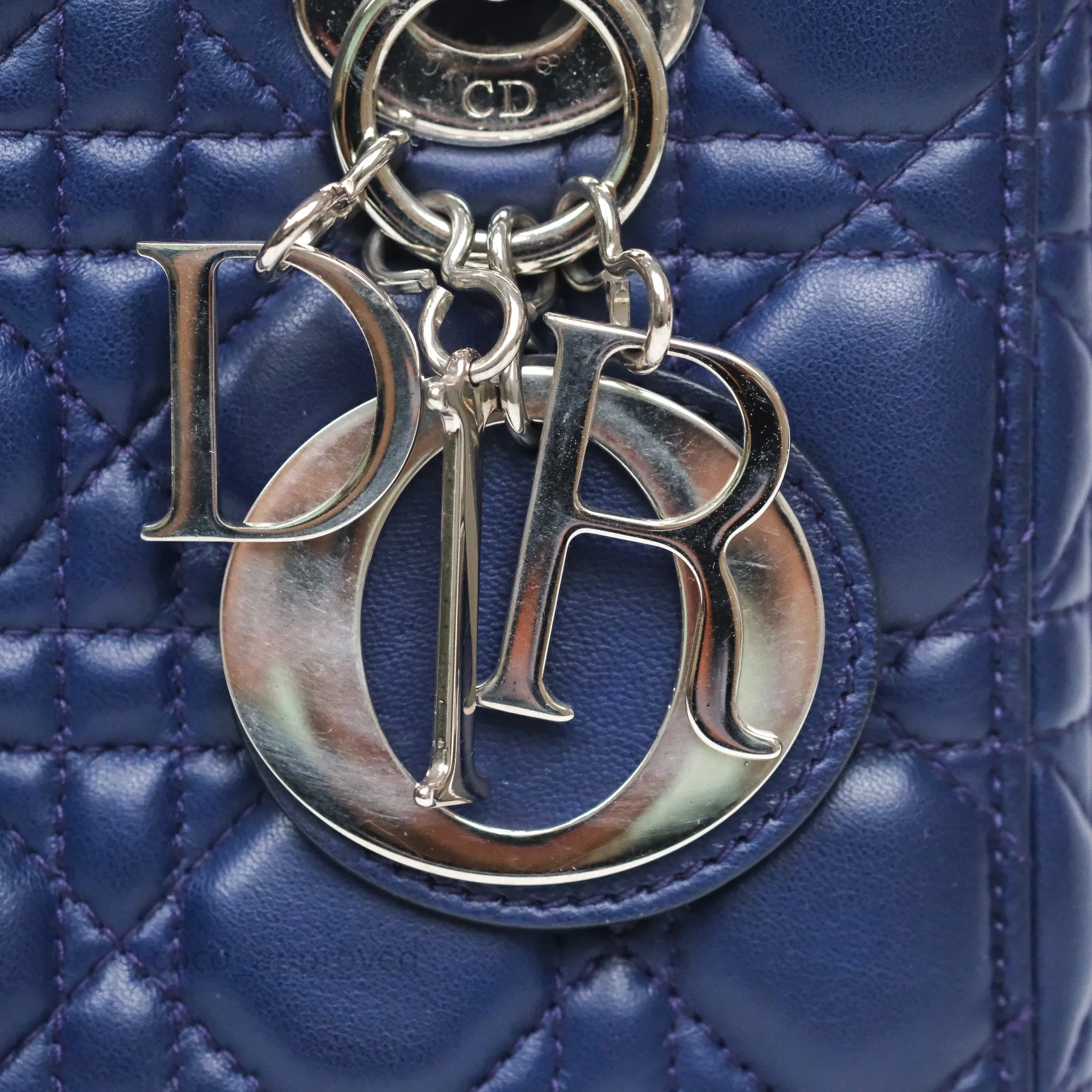 Dior Lady Dior My ABCDior Navy Lambskin Cannage
