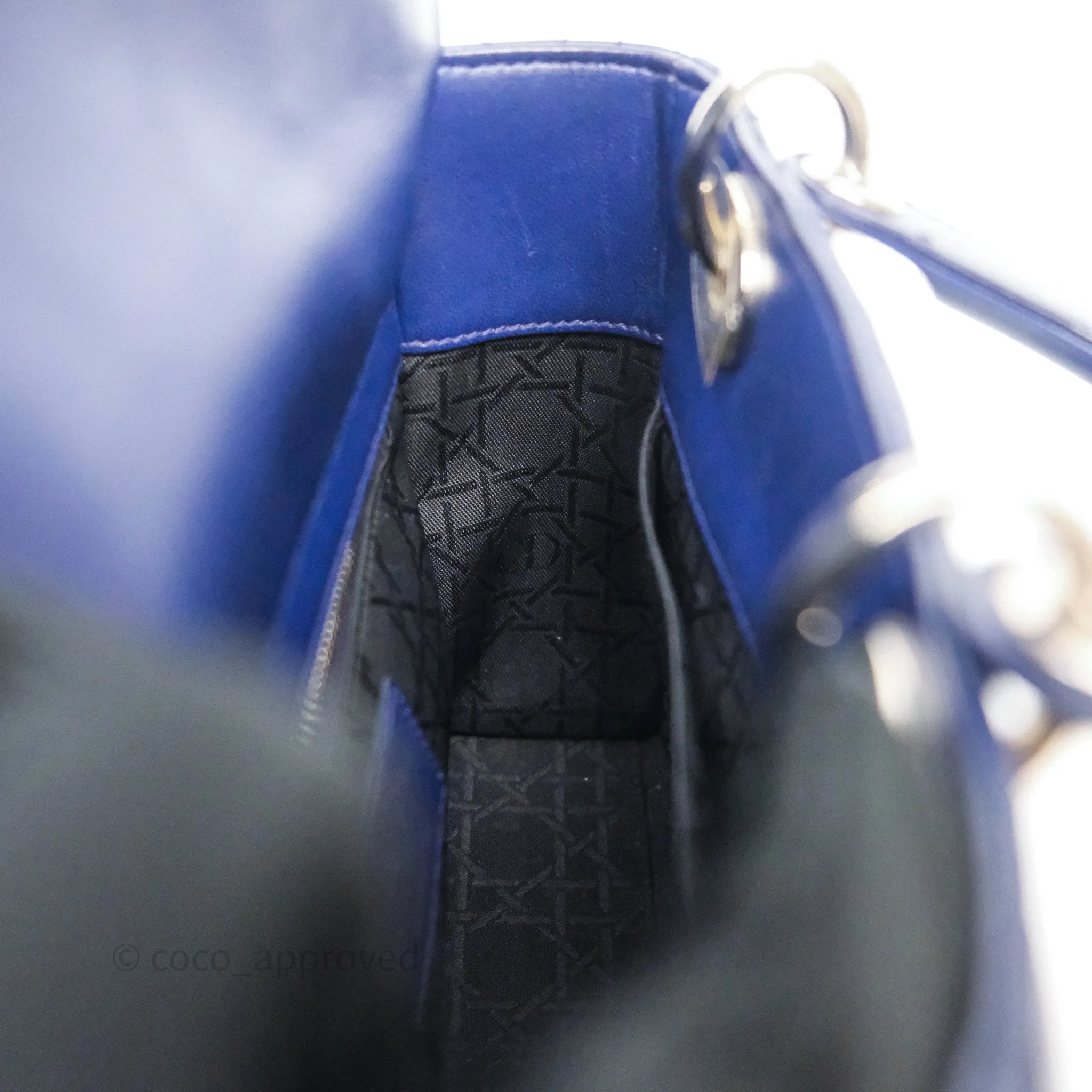 Dior Lady Dior My ABCDior Navy Lambskin Cannage