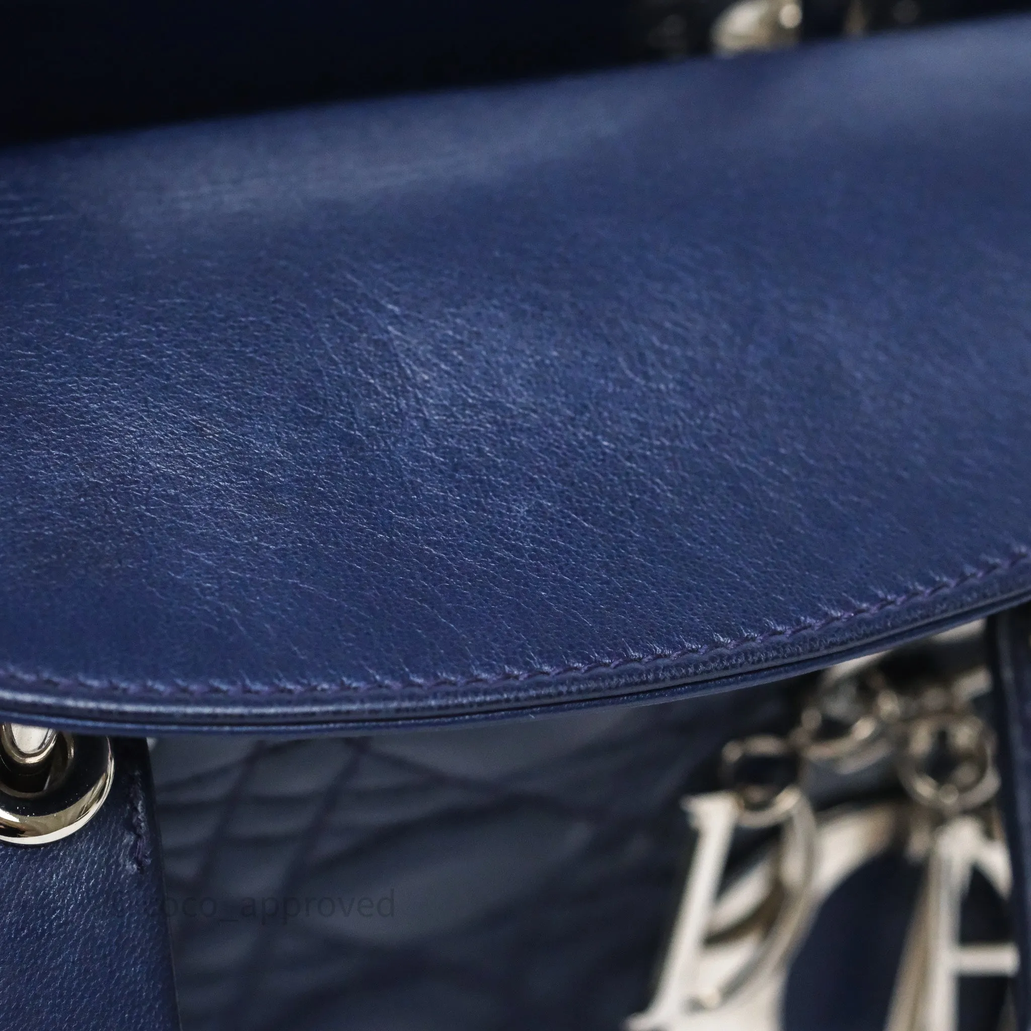 Dior Lady Dior My ABCDior Navy Lambskin Cannage