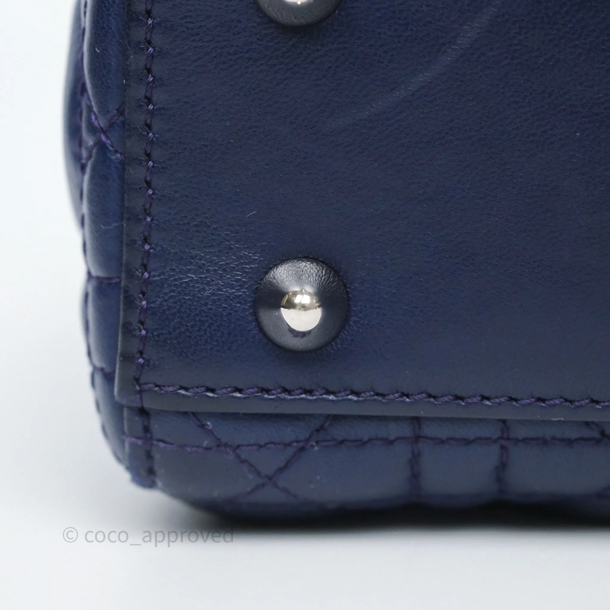 Dior Lady Dior My ABCDior Navy Lambskin Cannage