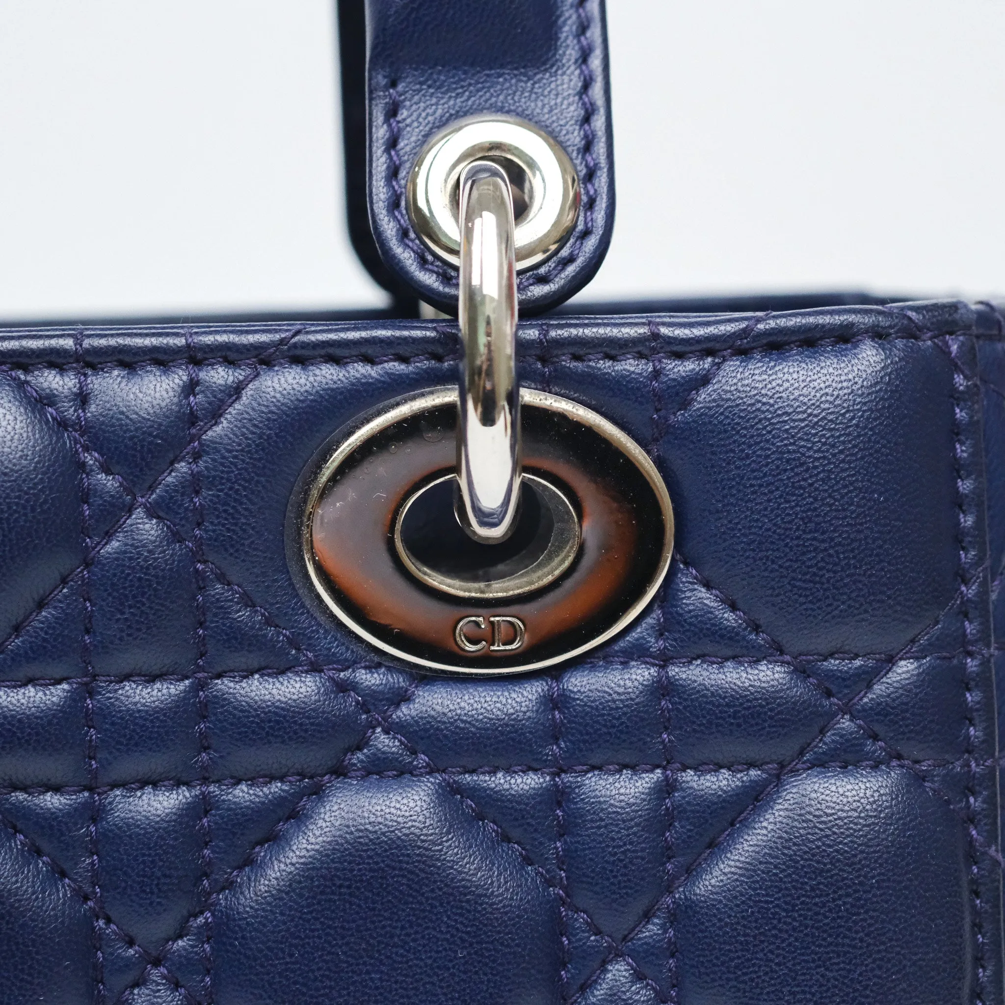 Dior Lady Dior My ABCDior Navy Lambskin Cannage
