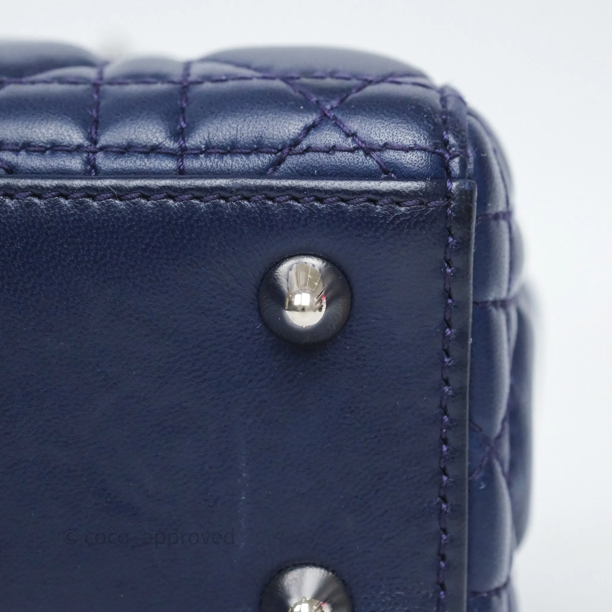 Dior Lady Dior My ABCDior Navy Lambskin Cannage