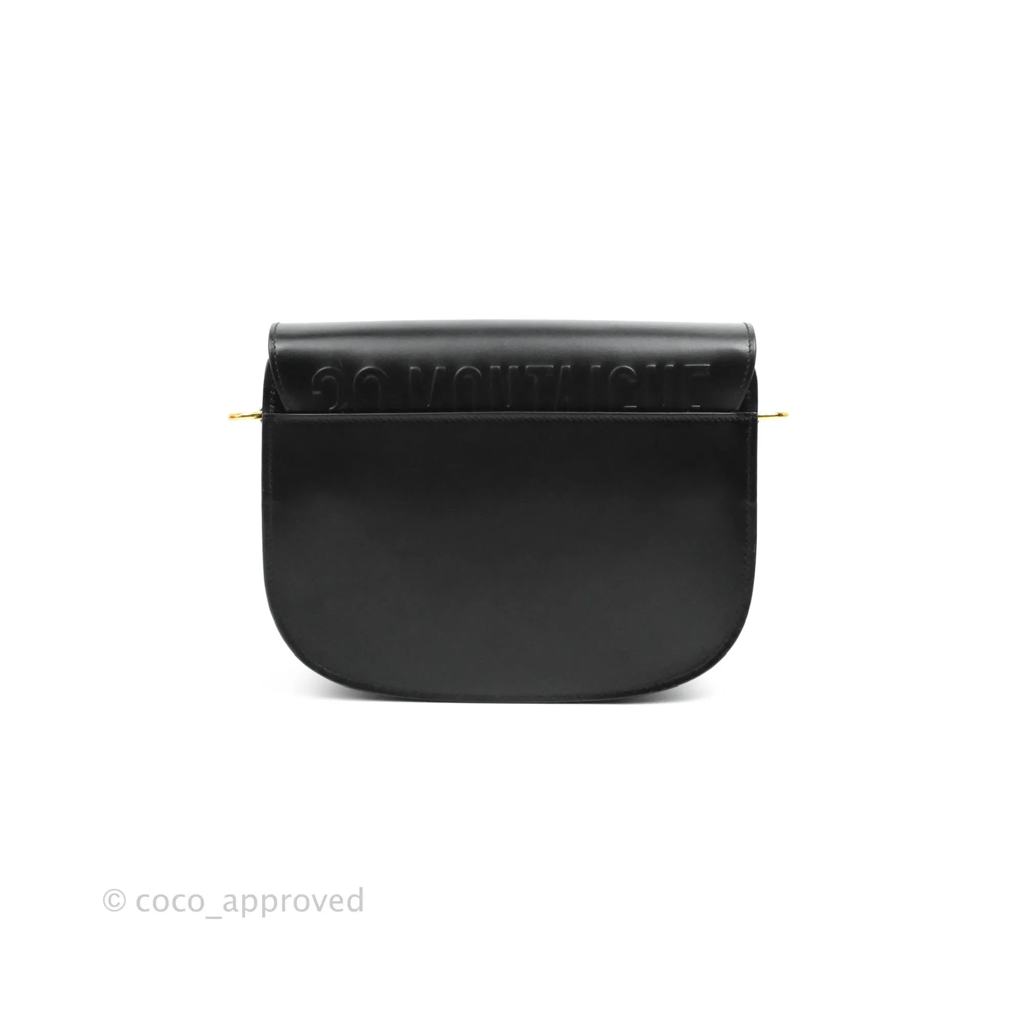 Dior Medium Bobby Bag Black Calfskin Gold Hardware