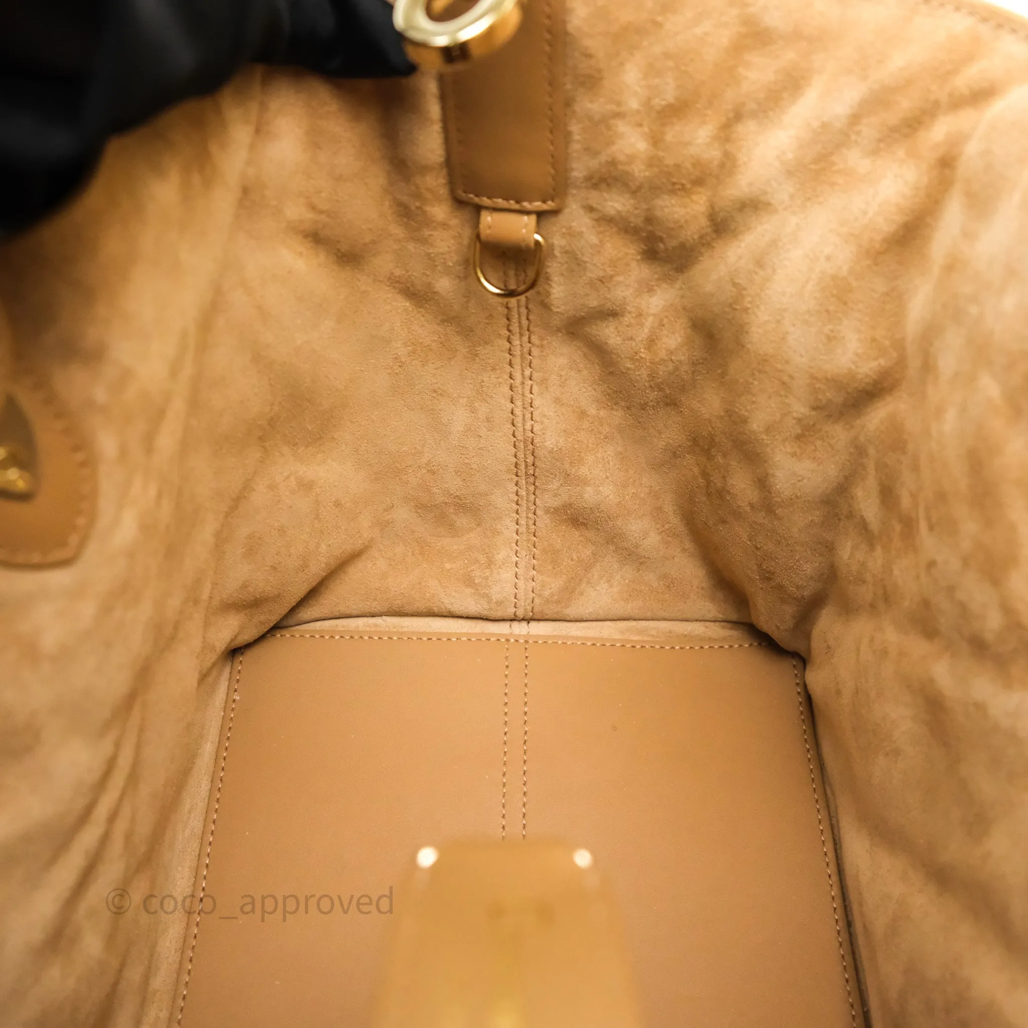 Dior Medium Dior Toujours Bag Tan Beige Macrocannage Calfskin