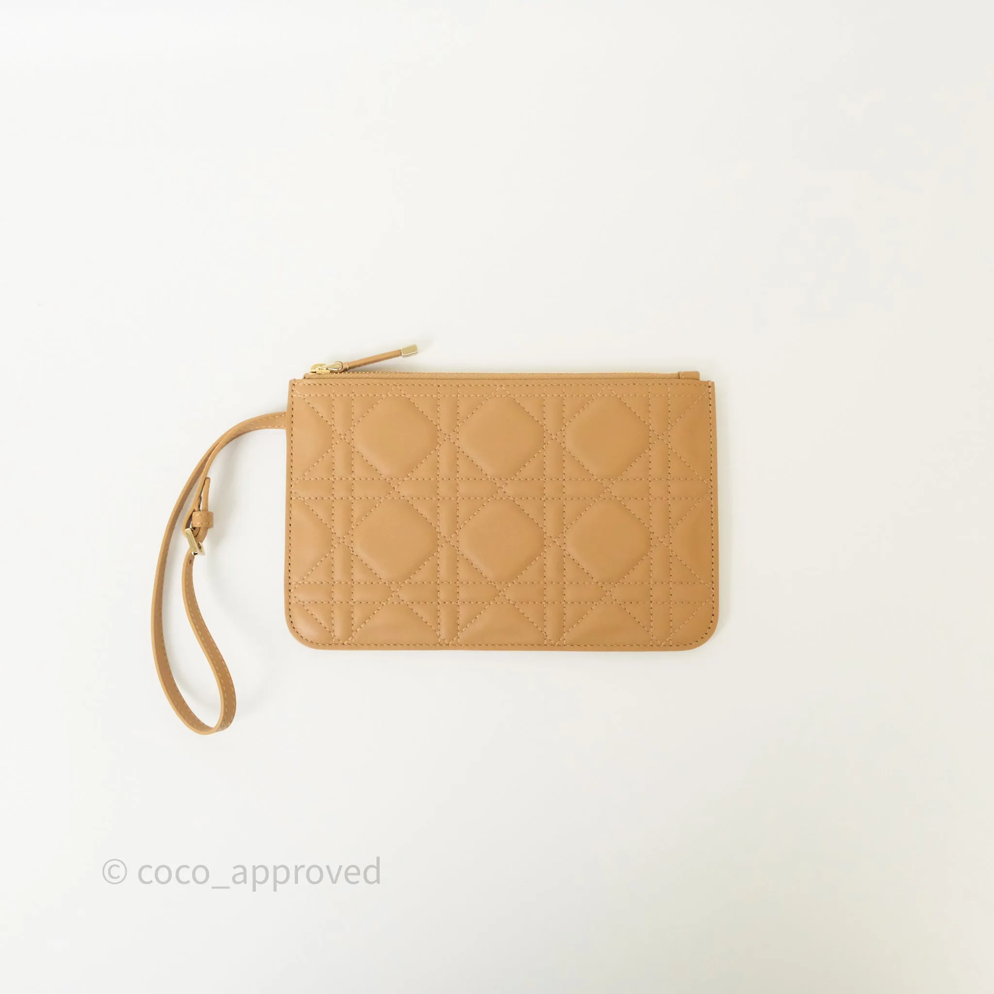 Dior Medium Dior Toujours Bag Tan Beige Macrocannage Calfskin