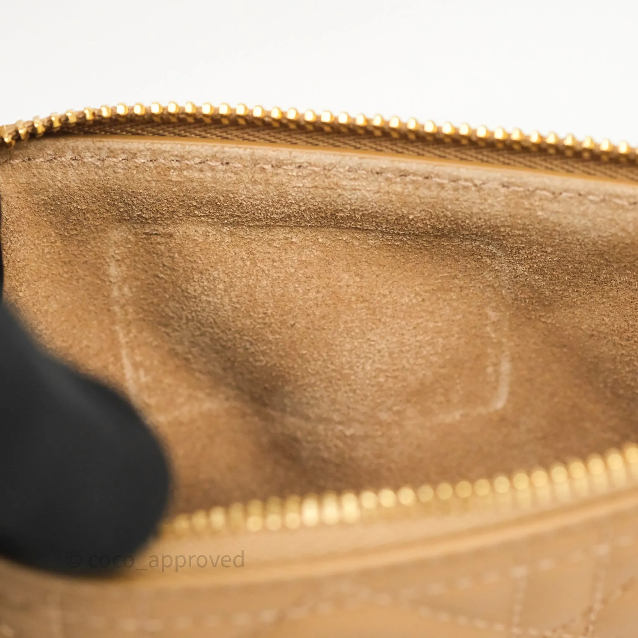 Dior Medium Dior Toujours Bag Tan Beige Macrocannage Calfskin