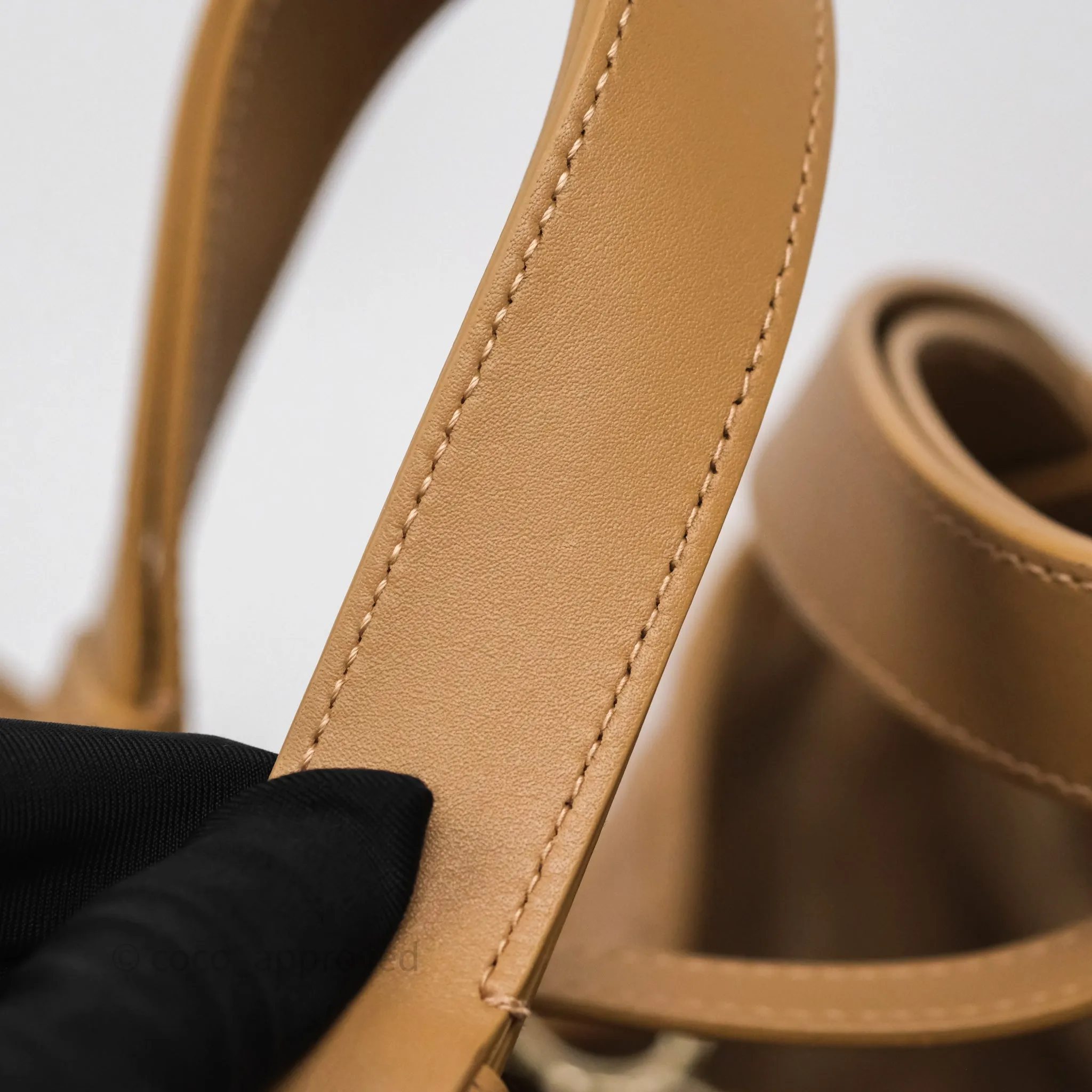 Dior Medium Dior Toujours Bag Tan Beige Macrocannage Calfskin