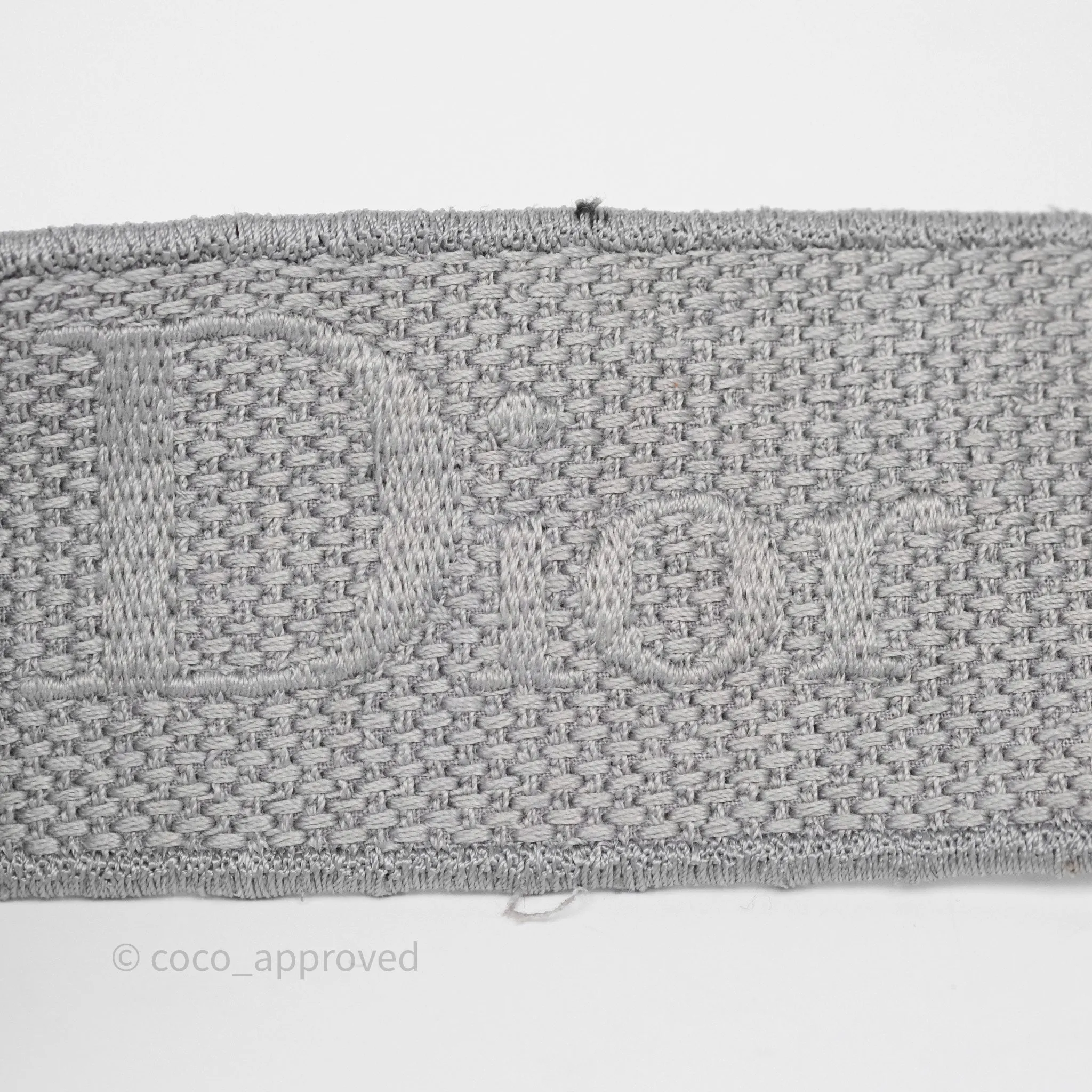 Dior Medium Lady D-Lite Bag Gray Cannage Embroidery Gold Hardware
