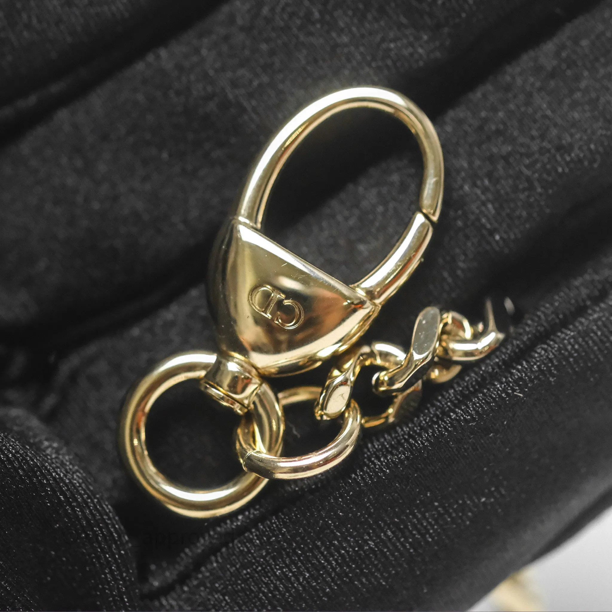 Dior Mini Lady Dior Ombre Grey White Lizard Gold Hardware