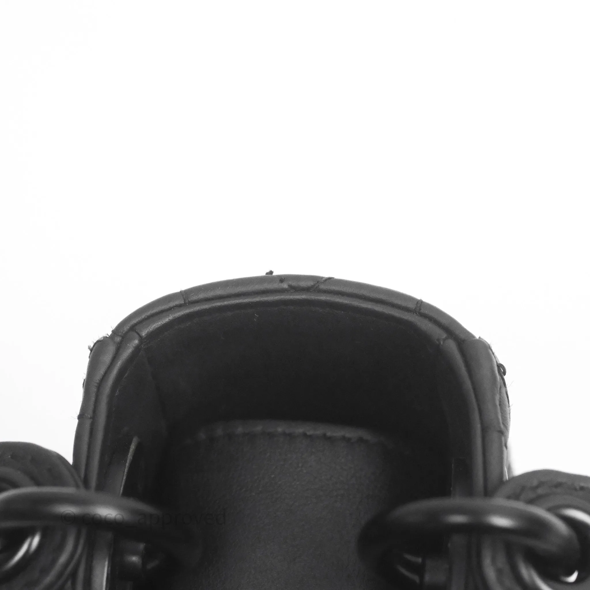 Dior Mini Lady Dior Ultra Matte Black Cannage Calfskin
