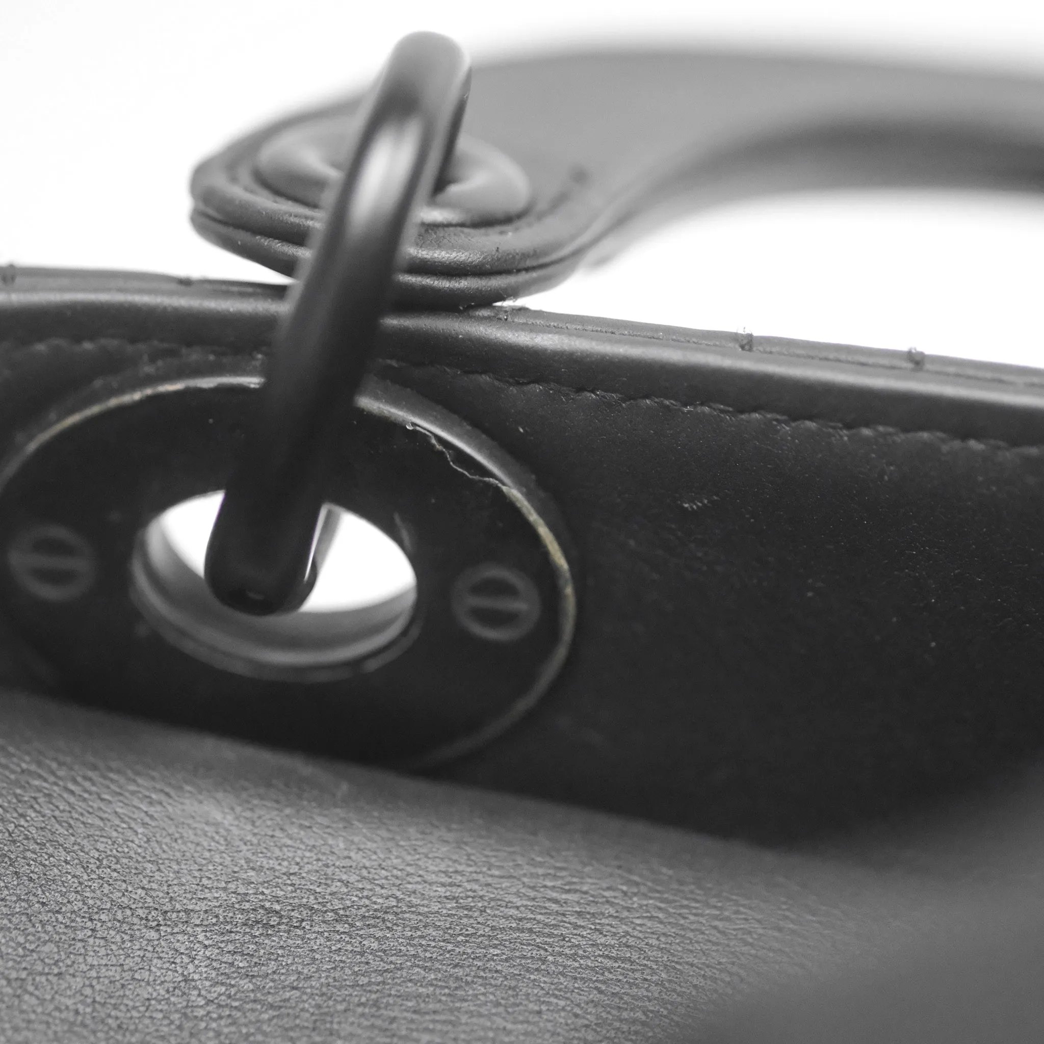 Dior Mini Lady Dior Ultra Matte Black Cannage Calfskin