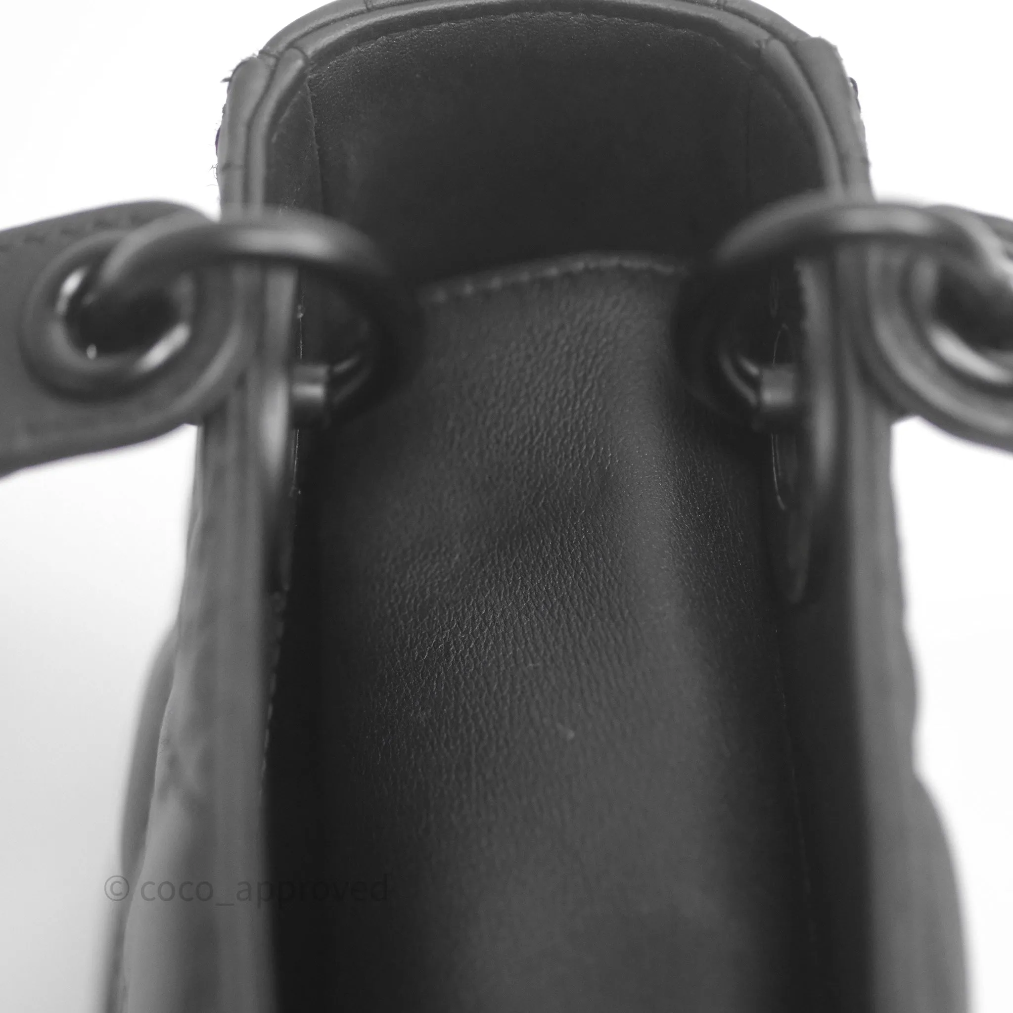 Dior Mini Lady Dior Ultra Matte Black Cannage Calfskin