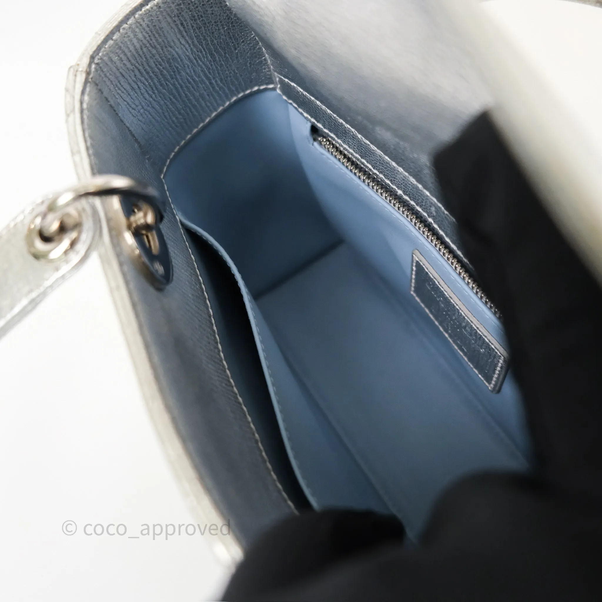 Dior My ABCDior Lady Dior Metallic Silver Cannage