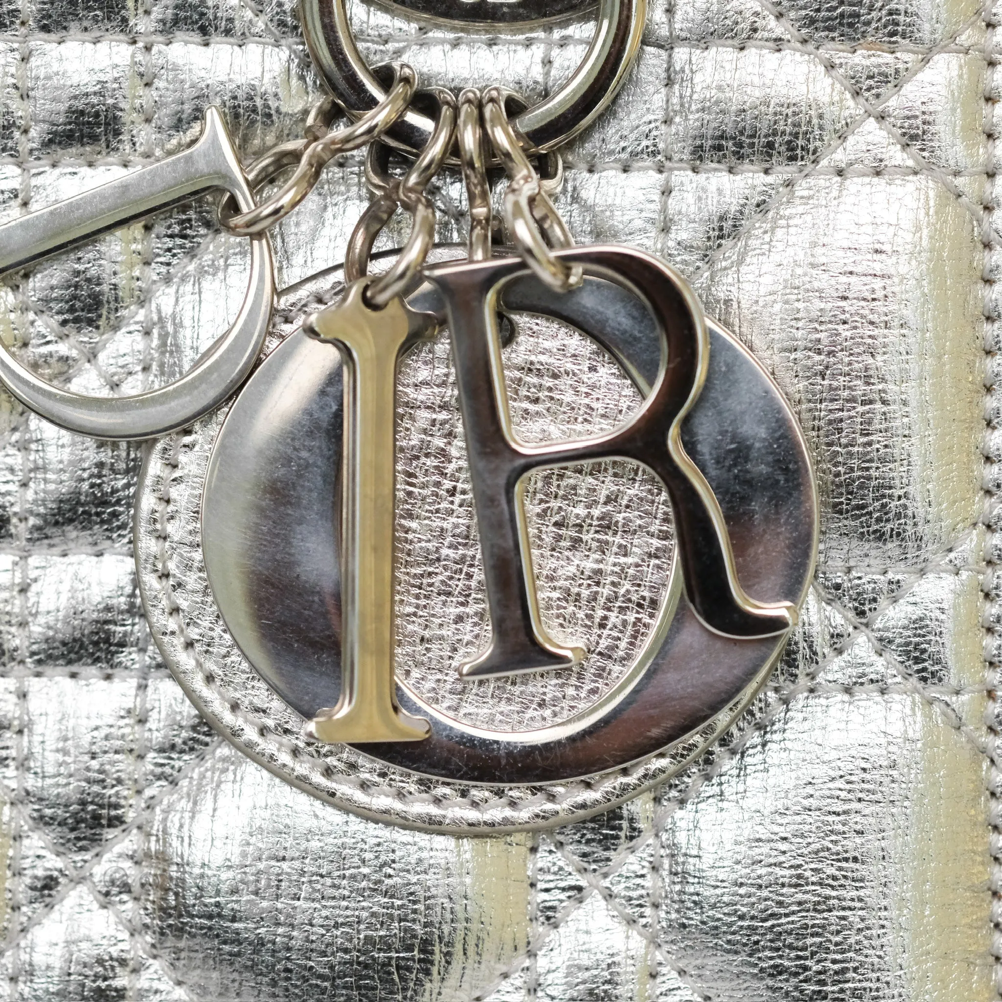 Dior My ABCDior Lady Dior Metallic Silver Cannage