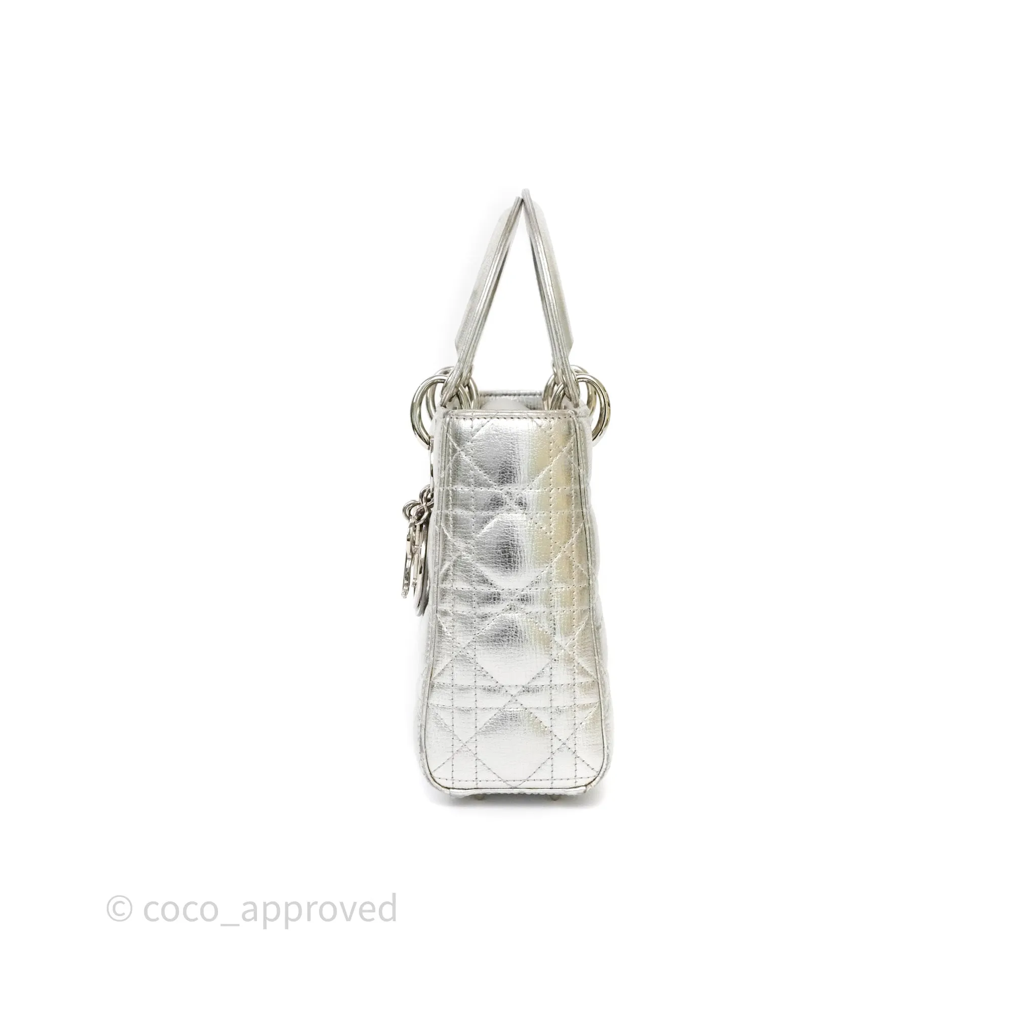 Dior My ABCDior Lady Dior Metallic Silver Cannage