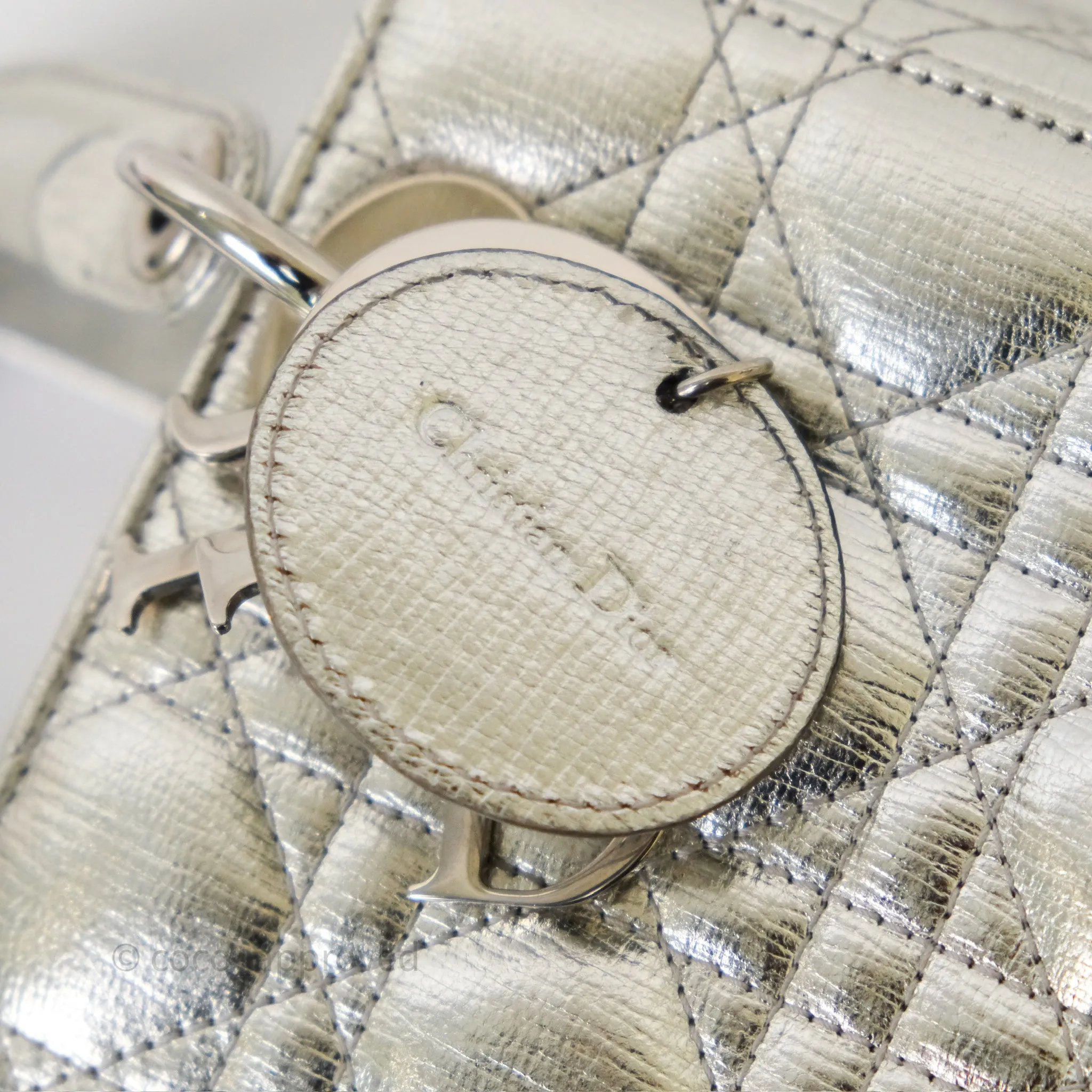 Dior My ABCDior Lady Dior Metallic Silver Cannage