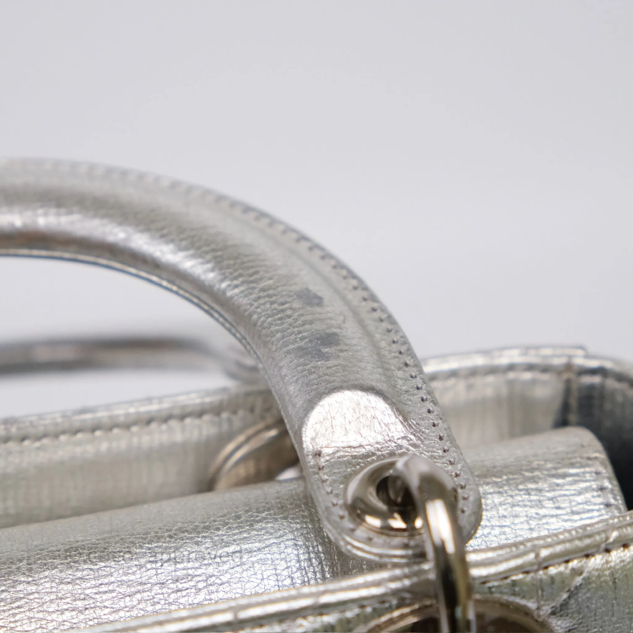 Dior My ABCDior Lady Dior Metallic Silver Cannage