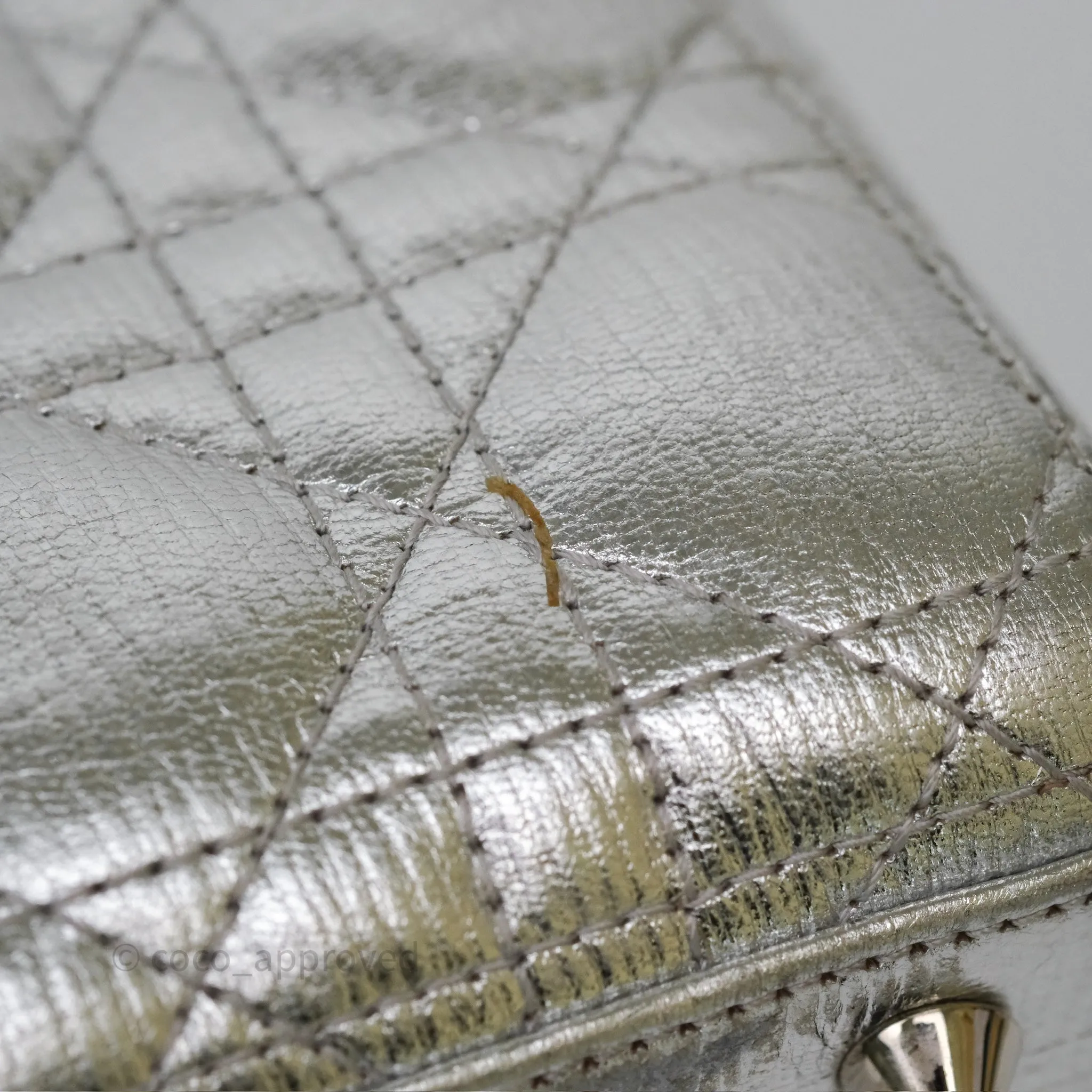 Dior My ABCDior Lady Dior Metallic Silver Cannage