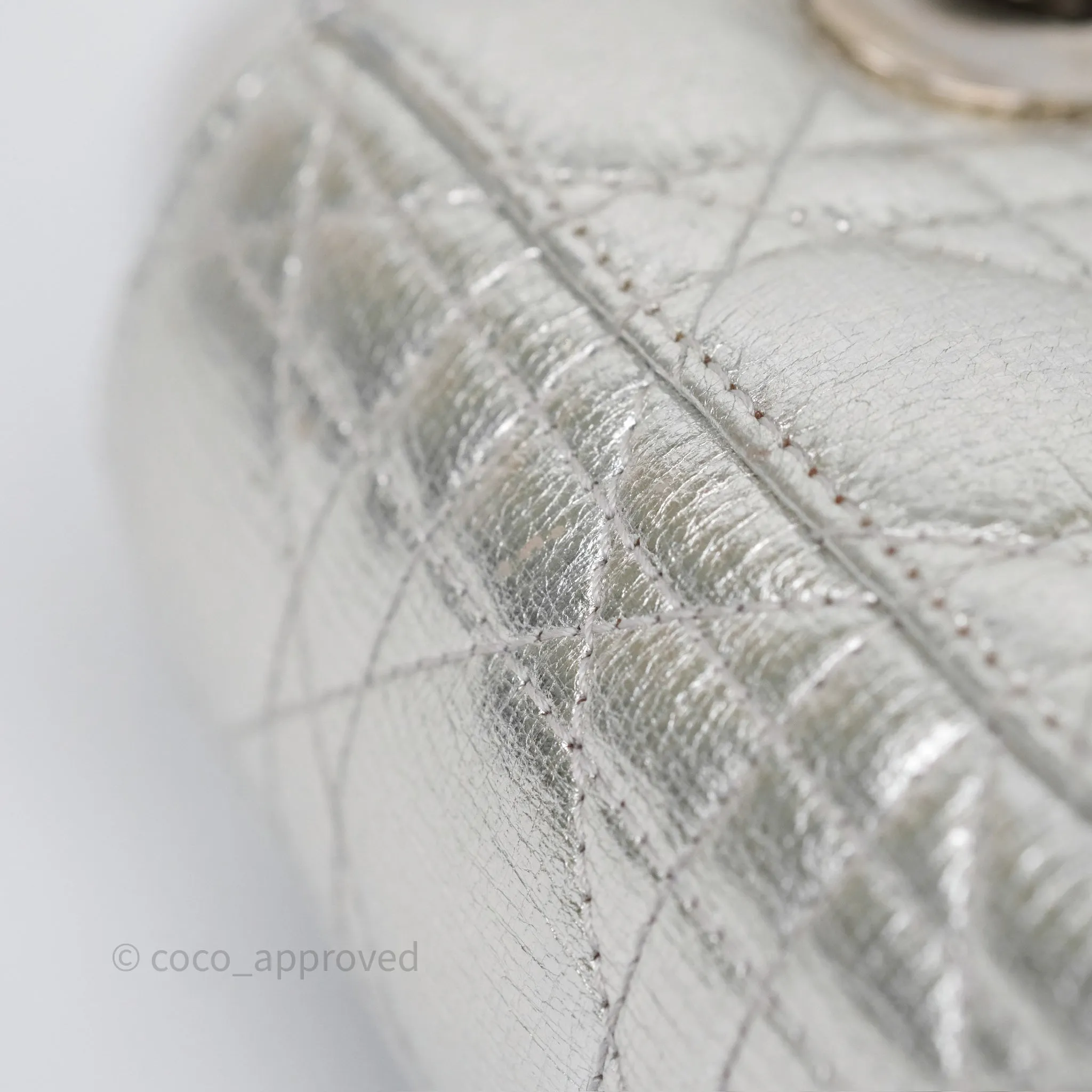 Dior My ABCDior Lady Dior Metallic Silver Cannage