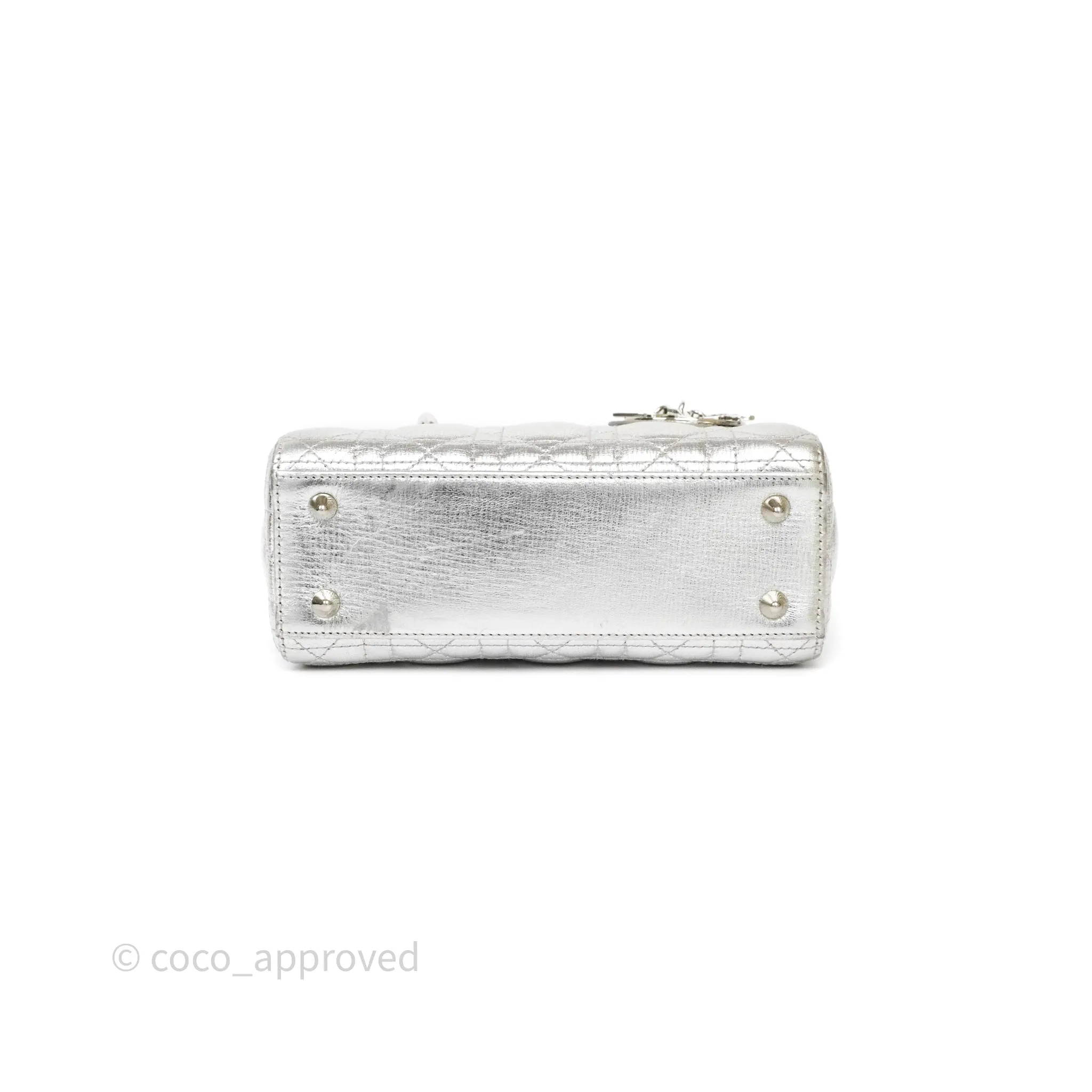 Dior My ABCDior Lady Dior Metallic Silver Cannage