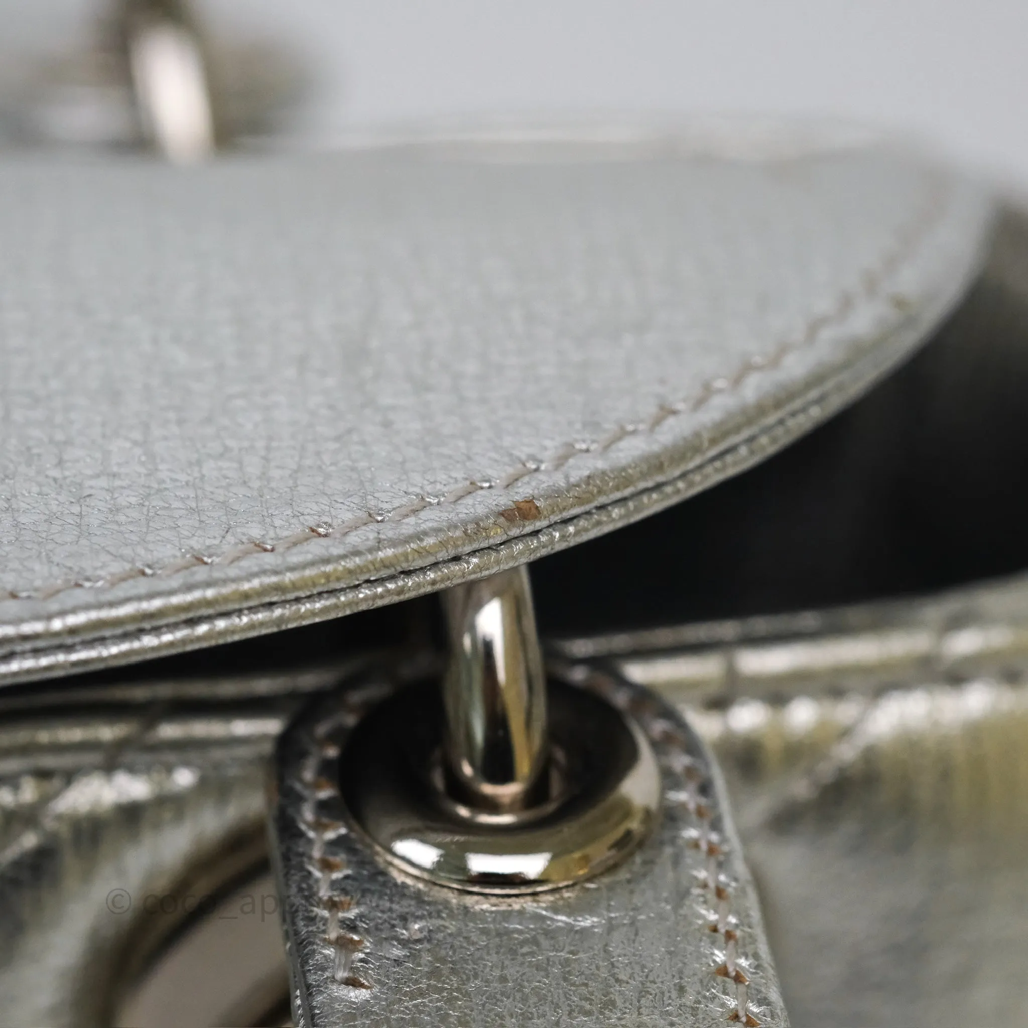 Dior My ABCDior Lady Dior Metallic Silver Cannage