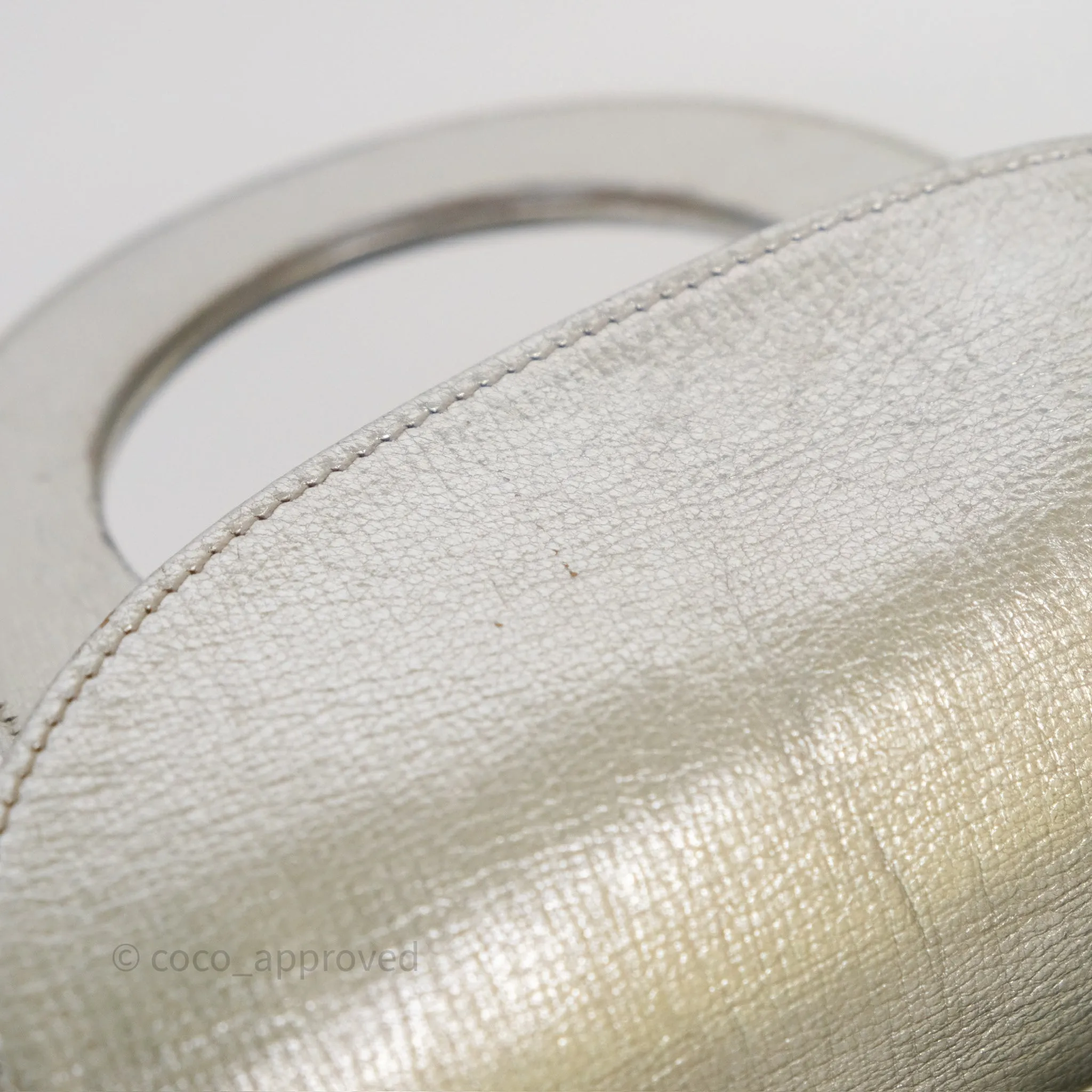 Dior My ABCDior Lady Dior Metallic Silver Cannage