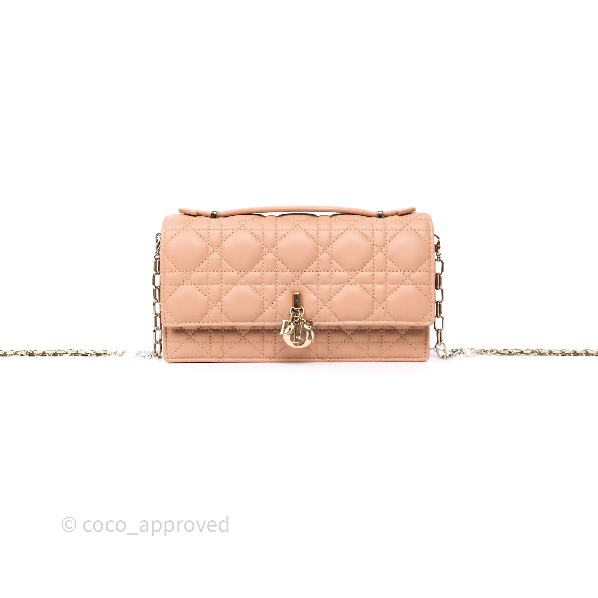Dior My Dior Mini Bag Rose des Vents Cannage Lambskin