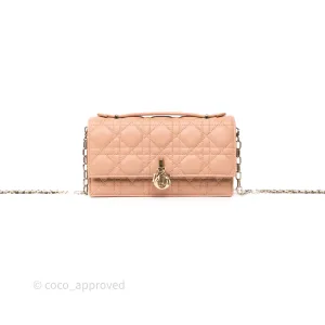 Dior My Dior Mini Bag Rose des Vents Cannage Lambskin
