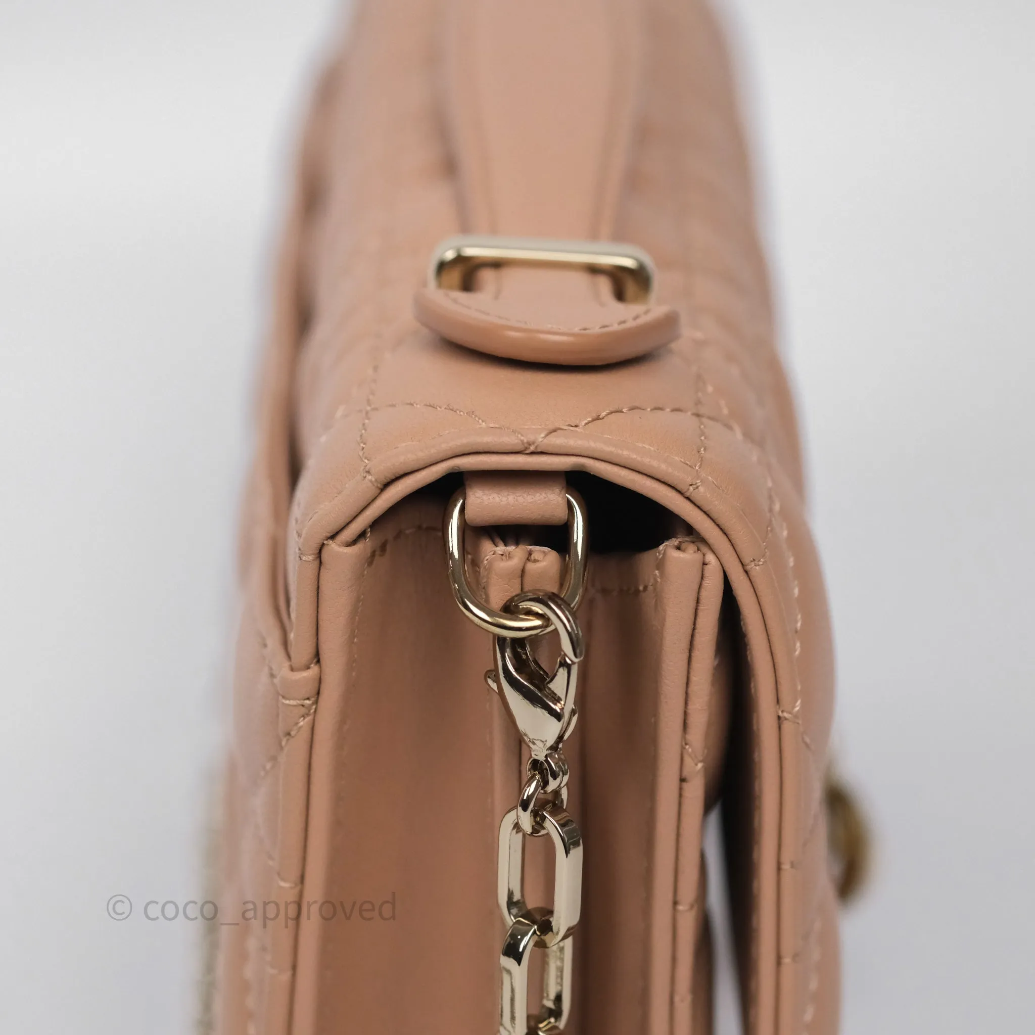 Dior My Dior Mini Bag Rose des Vents Cannage Lambskin