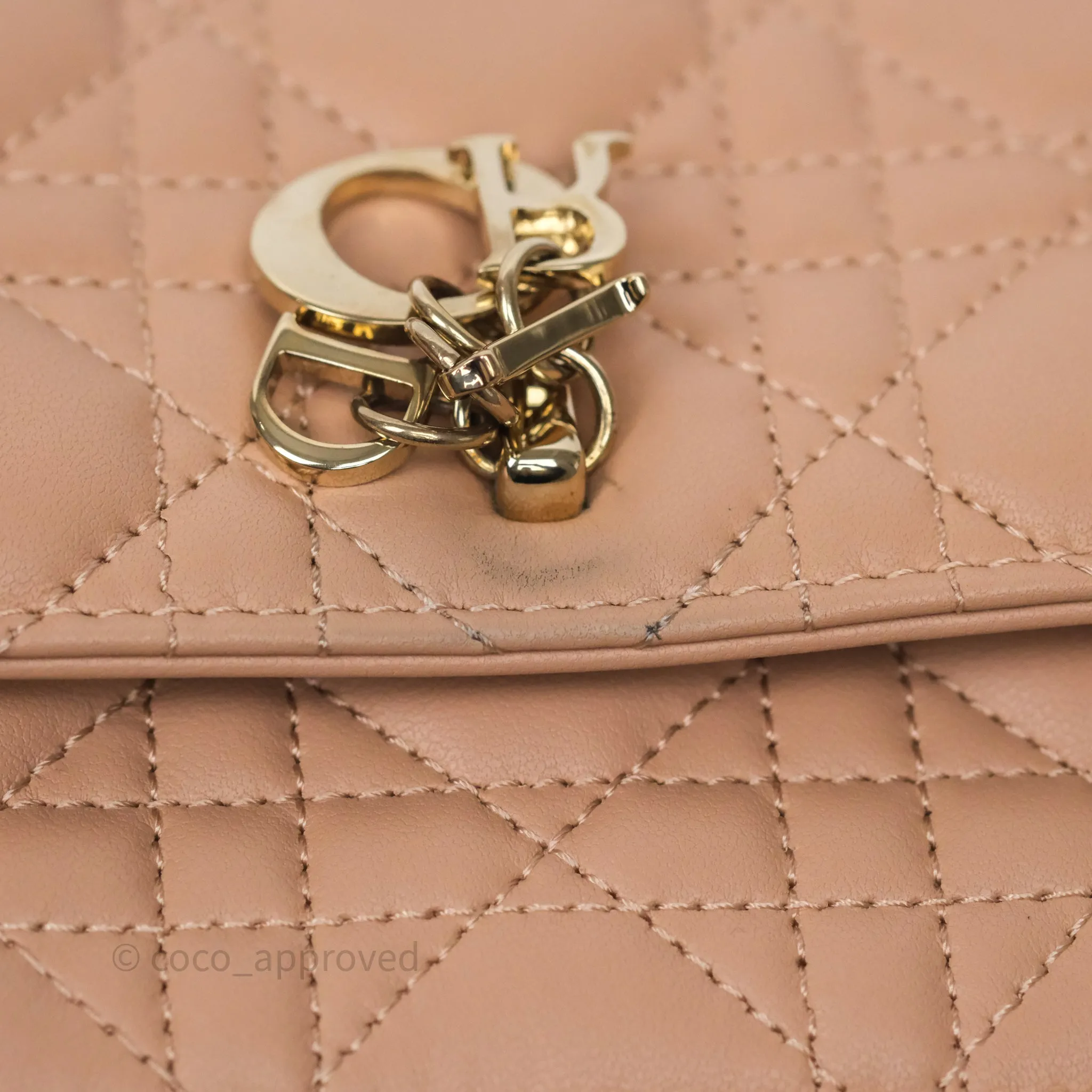 Dior My Dior Mini Bag Rose des Vents Cannage Lambskin