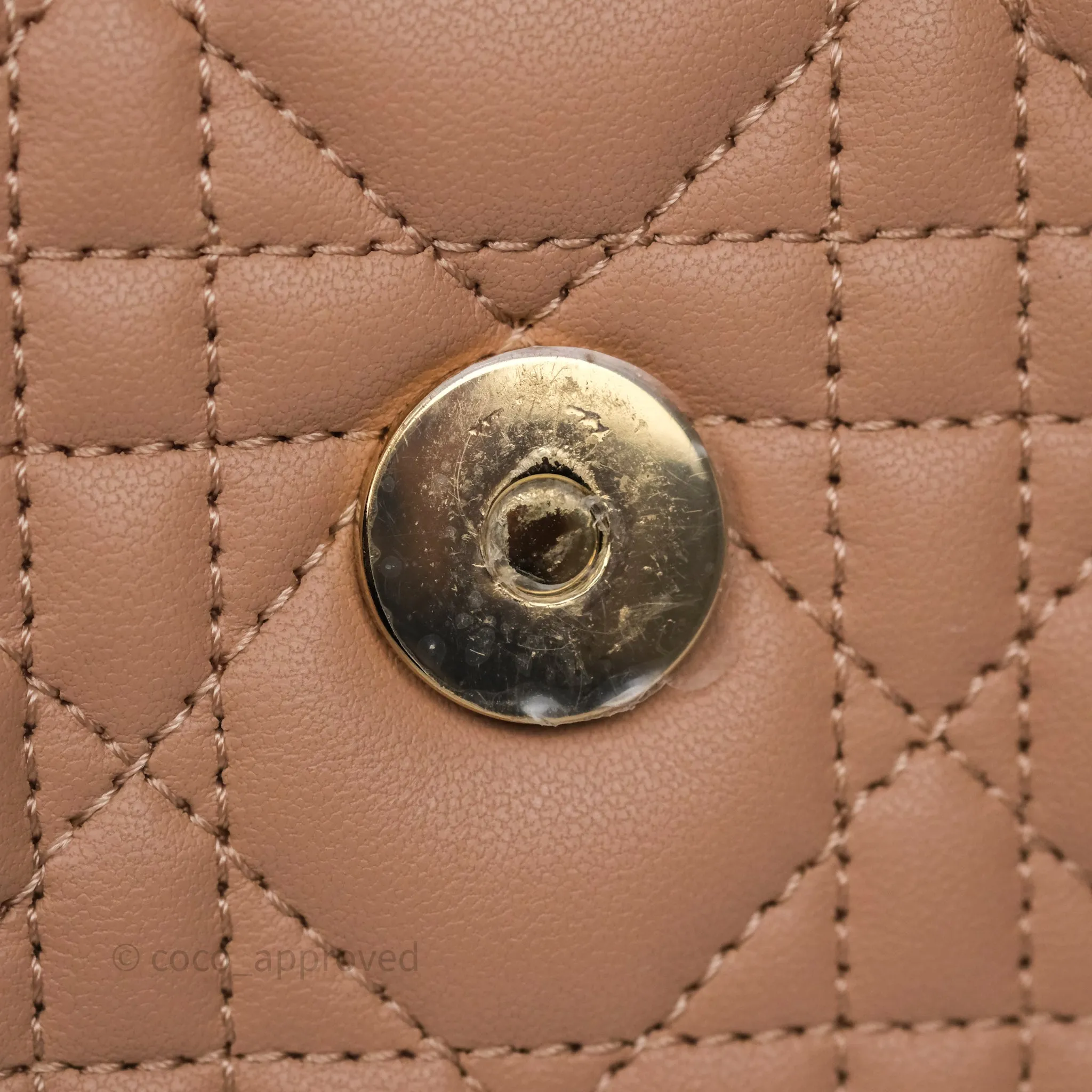 Dior My Dior Mini Bag Rose des Vents Cannage Lambskin