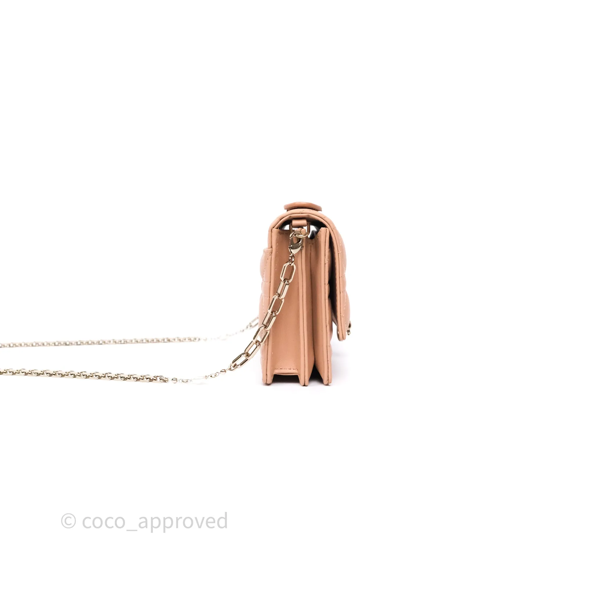 Dior My Dior Mini Bag Rose des Vents Cannage Lambskin