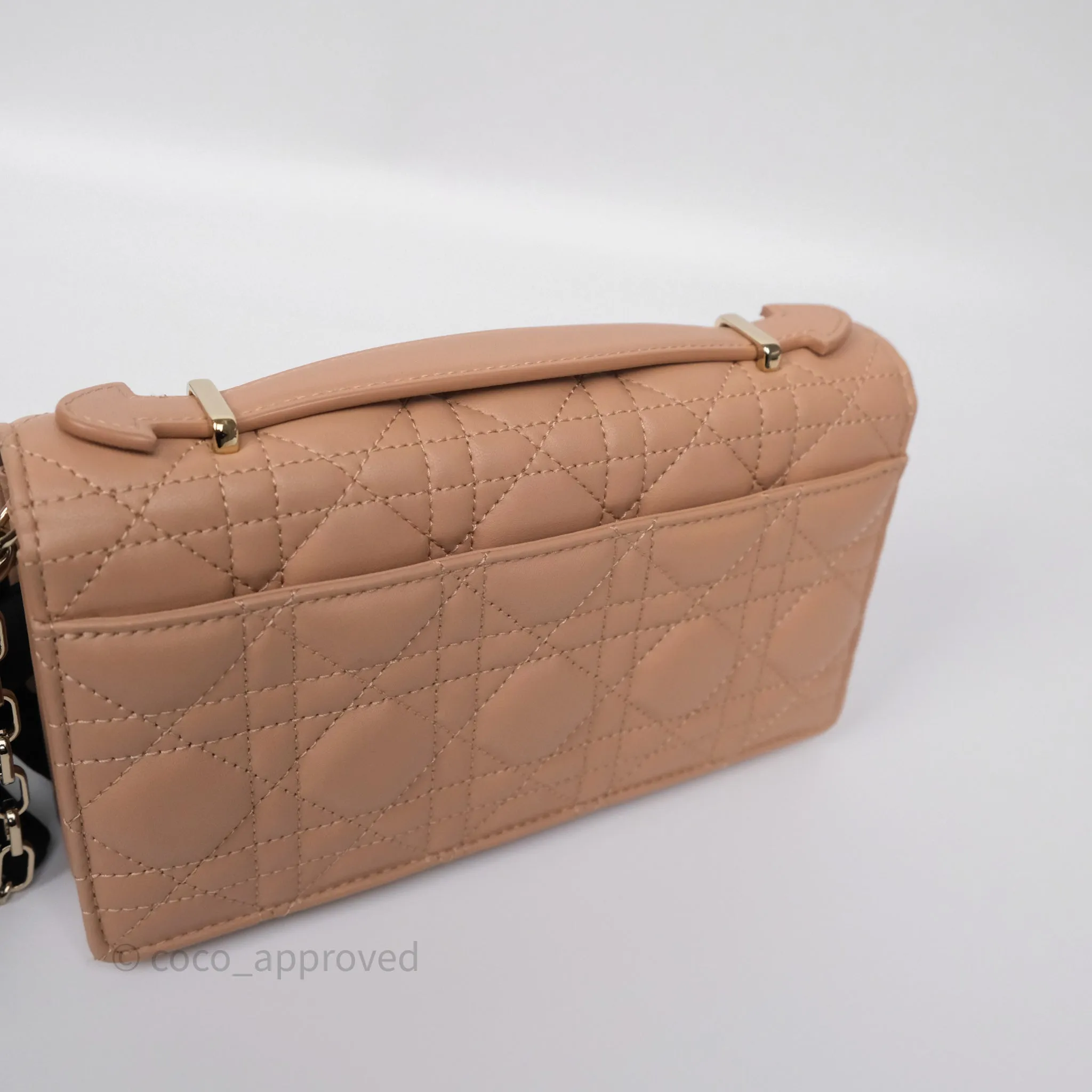 Dior My Dior Mini Bag Rose des Vents Cannage Lambskin
