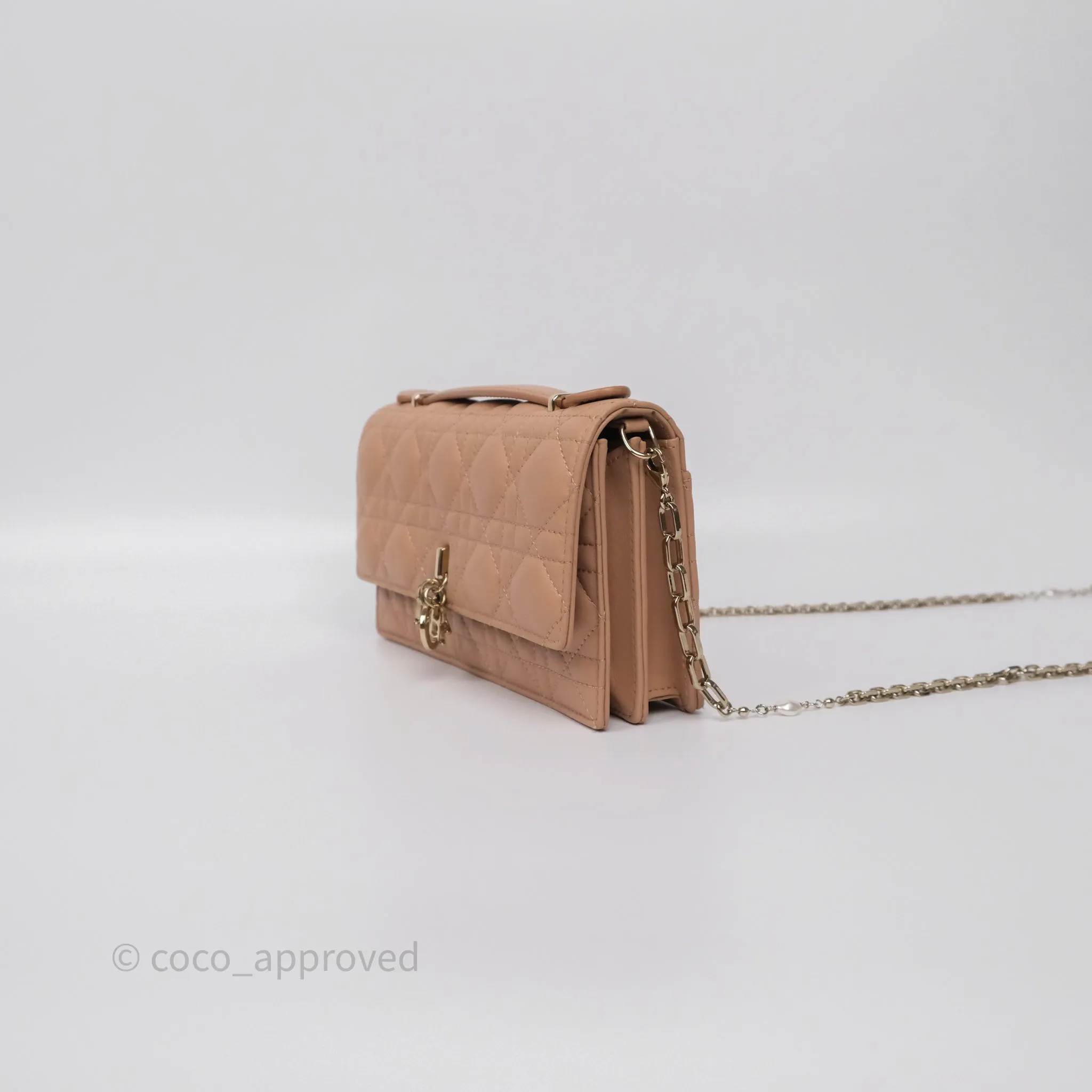 Dior My Dior Mini Bag Rose des Vents Cannage Lambskin