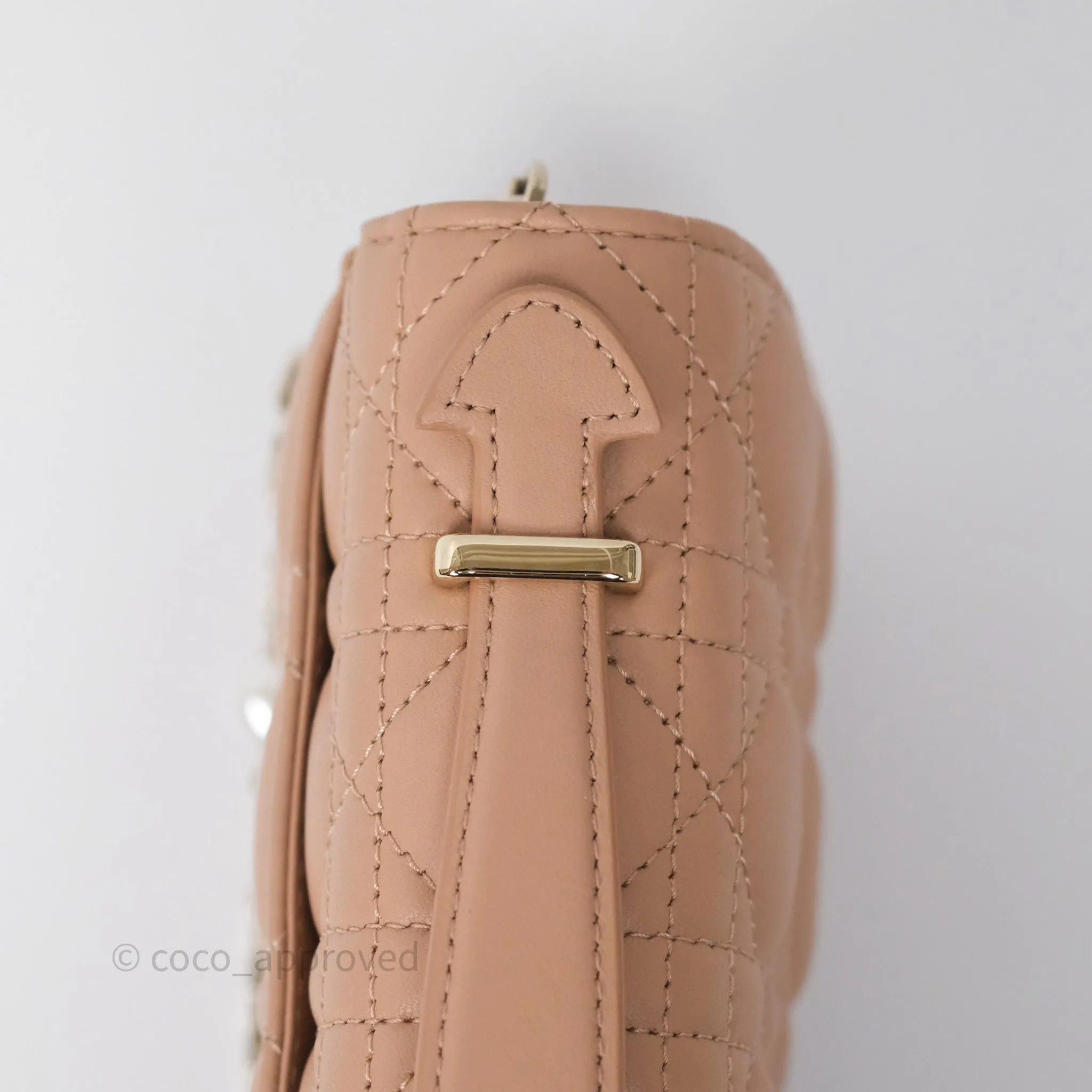 Dior My Dior Mini Bag Rose des Vents Cannage Lambskin