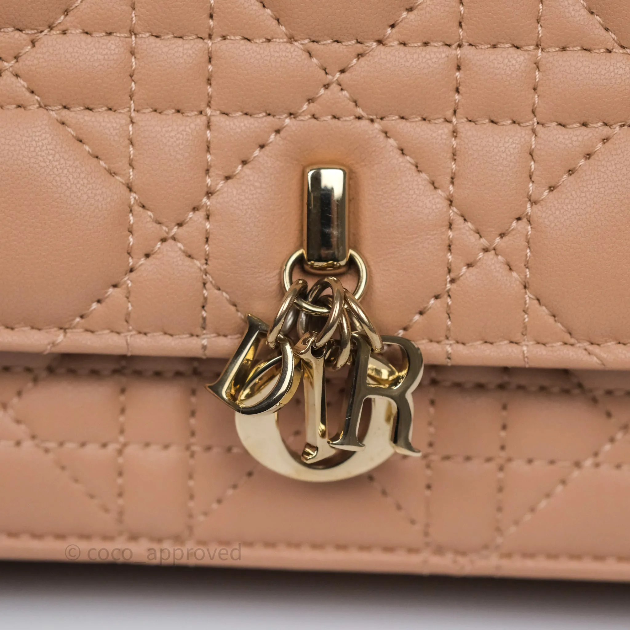 Dior My Dior Mini Bag Rose des Vents Cannage Lambskin