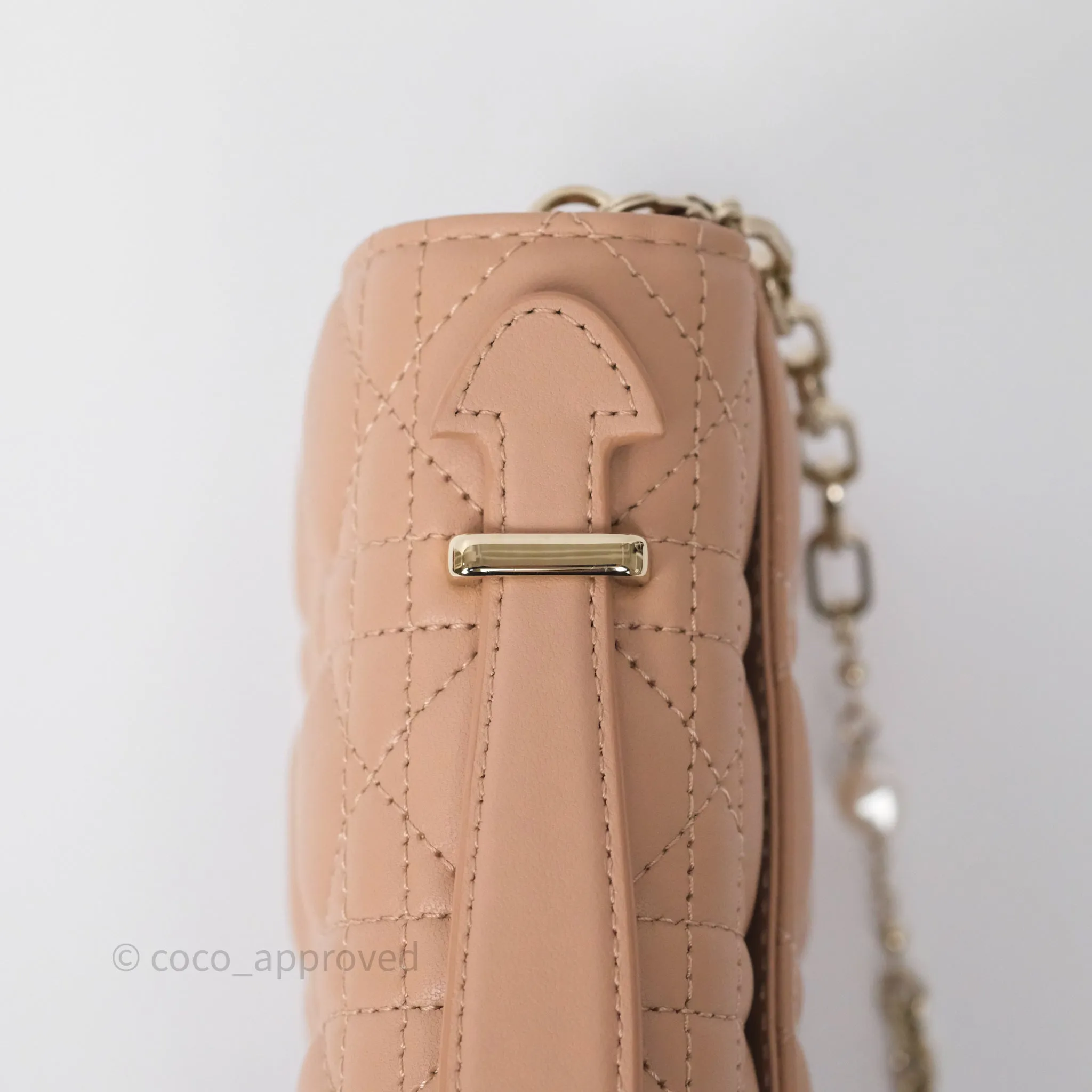 Dior My Dior Mini Bag Rose des Vents Cannage Lambskin