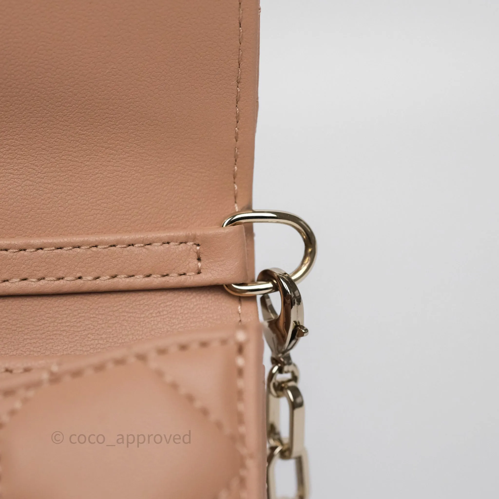 Dior My Dior Mini Bag Rose des Vents Cannage Lambskin