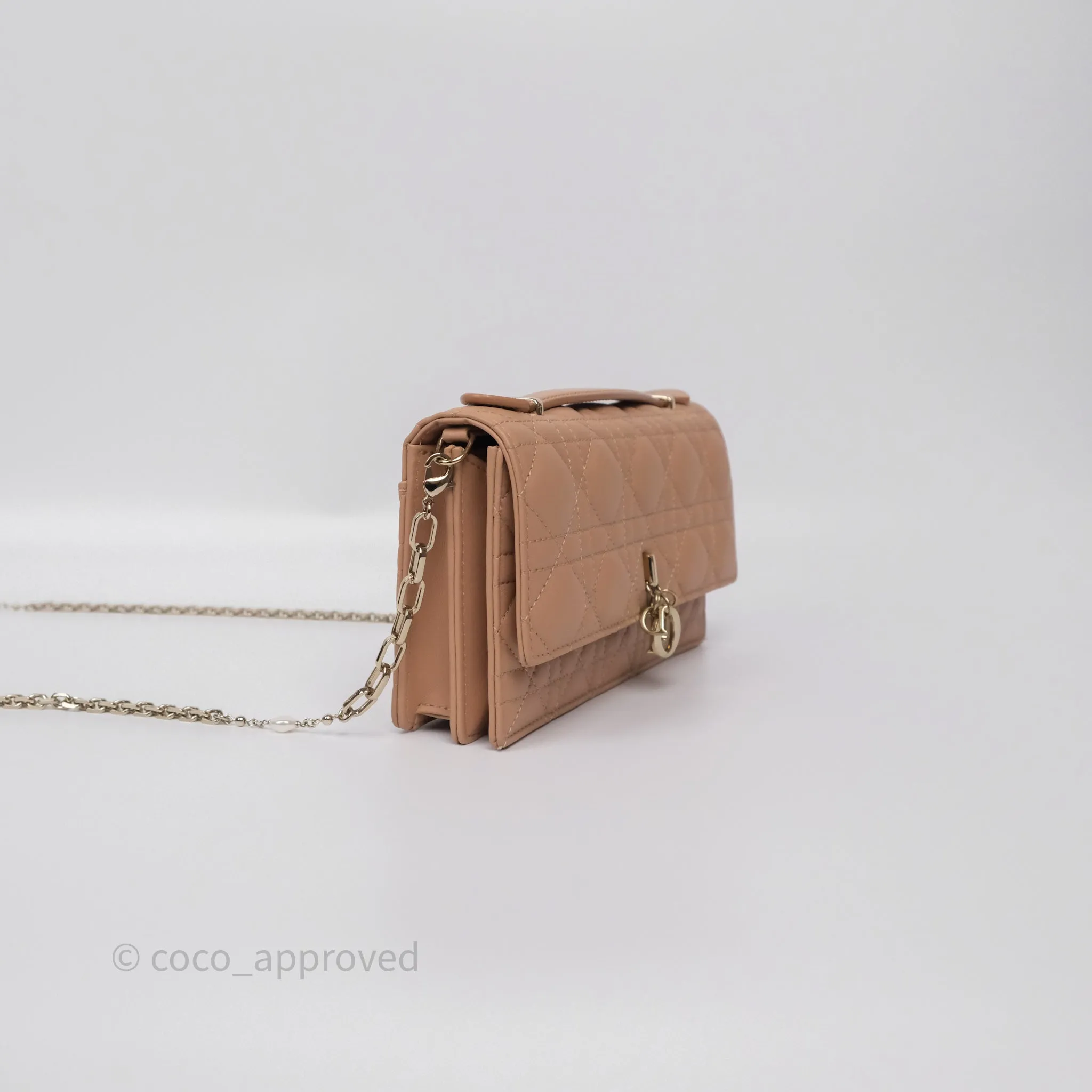 Dior My Dior Mini Bag Rose des Vents Cannage Lambskin